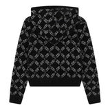 MICHAEL KORS feplpa tinta unita logata con zip e cappuccio Nero per Bambina R30163 NERO MICHAEL KORS