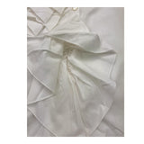 @MADILLY camicia tinta unita manica lunga con balze Bianco per Bambina 01884 BIANCO @MADILLY