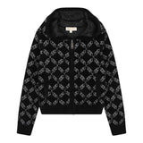 MICHAEL KORS feplpa tinta unita logata con zip e cappuccio Nero per Bambina R30163 NERO MICHAEL KORS