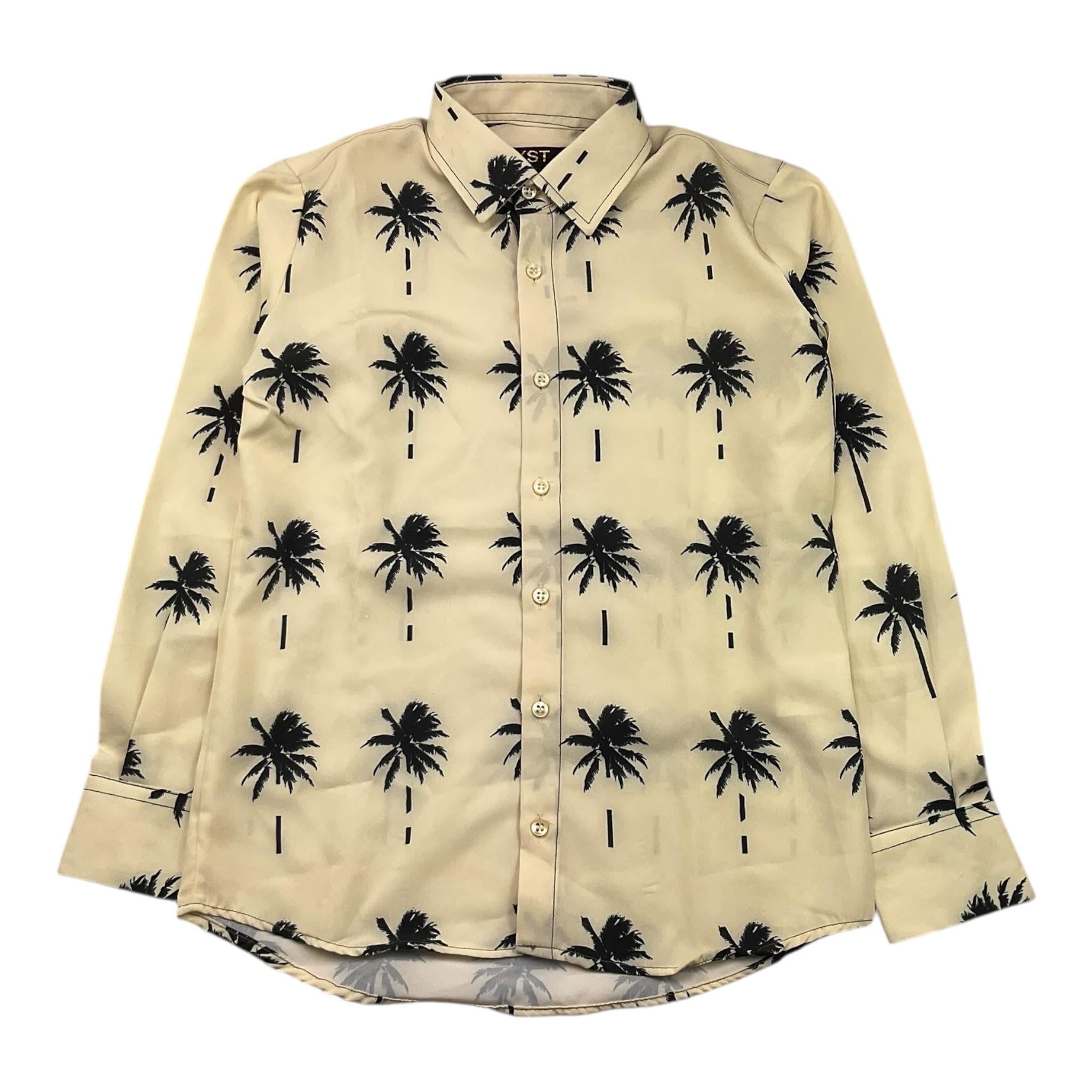 STAY STREET camicia tinta unita con stampa palme Beige per Bambino CB903 BEIGE STAY STREET