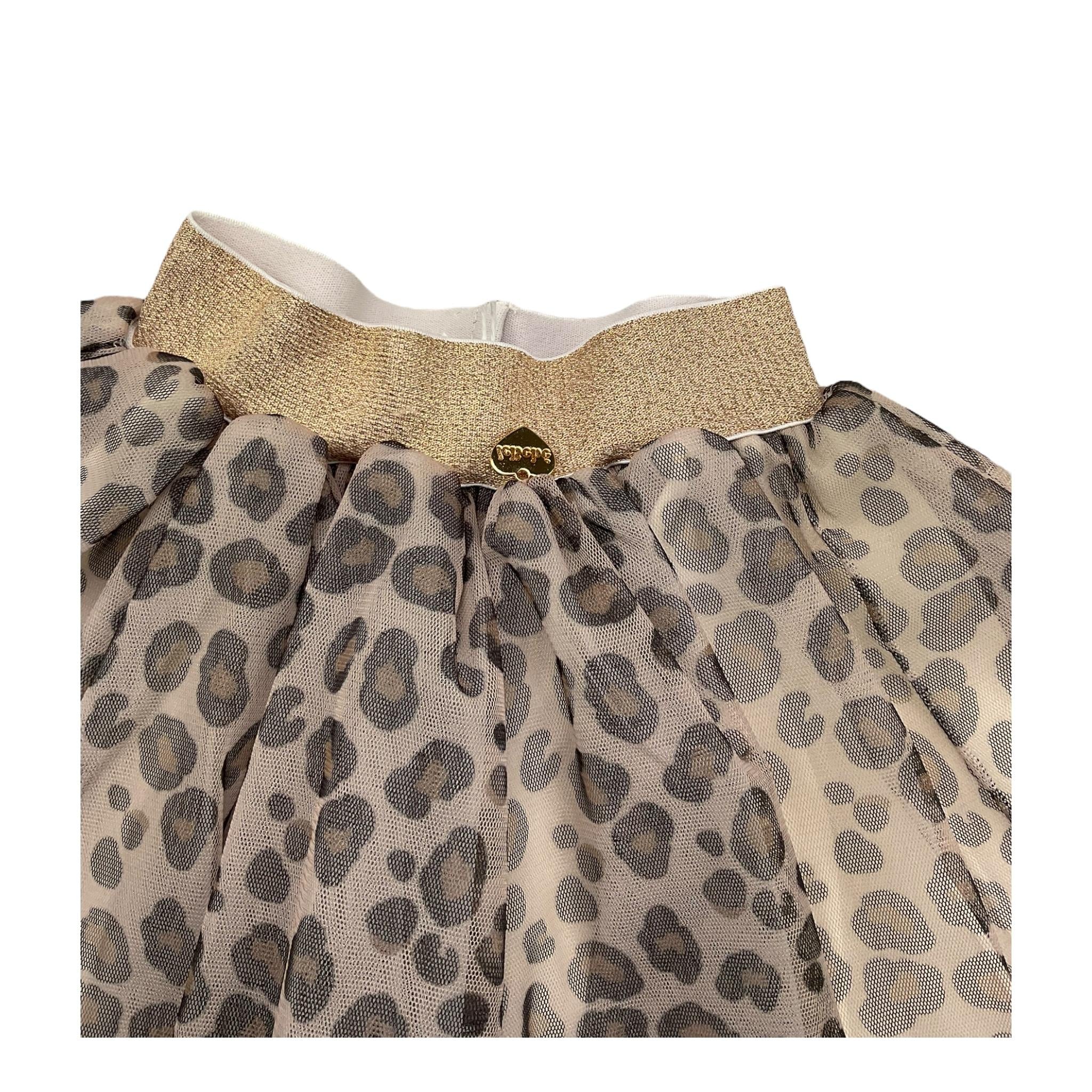 LE BEBE' gonna fantasia maculata cn elastico in vita Beige per Neonata LBG6056 BEIGE LE BEBE'