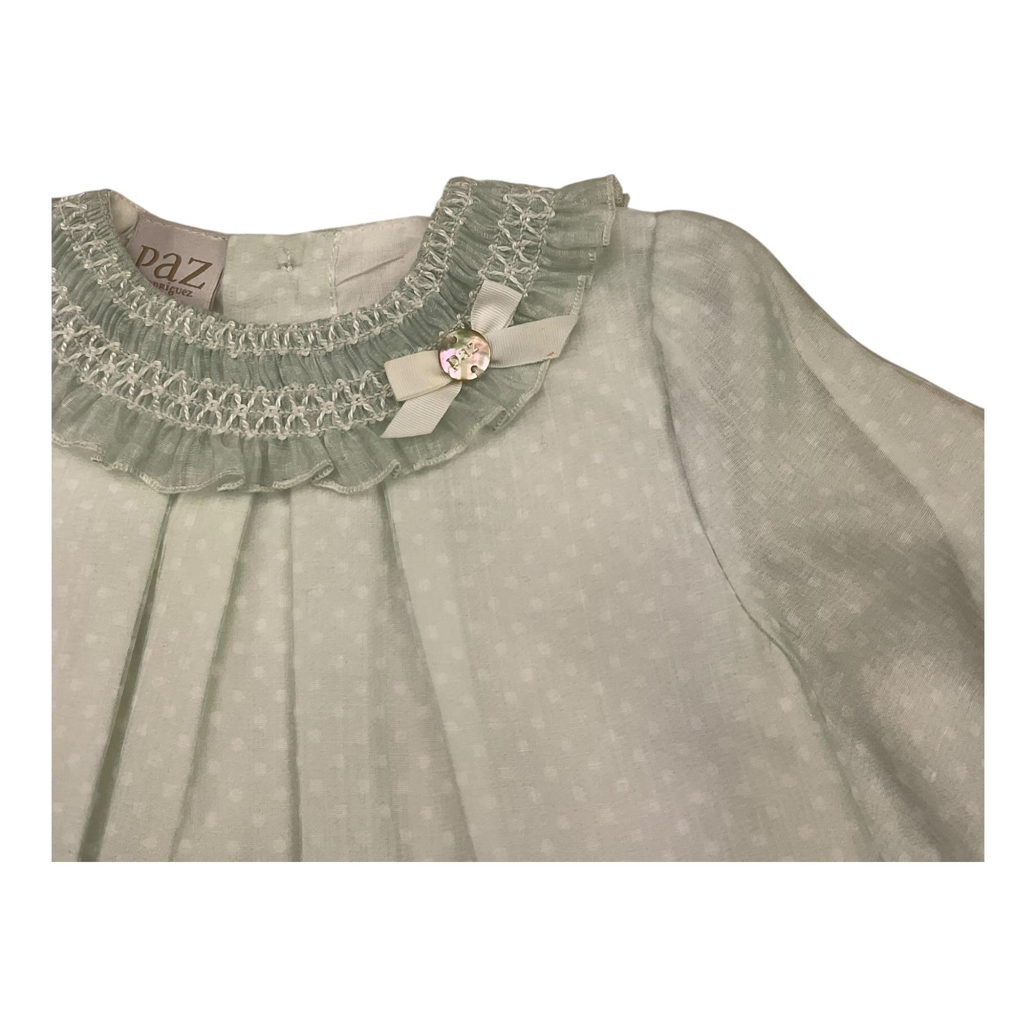 ELISABETTA FRANCHI set abito tinta unitacon culotte Verde acqua per Neonata 004150193 VERDE ACQUA ELISABETTA FRANCHI