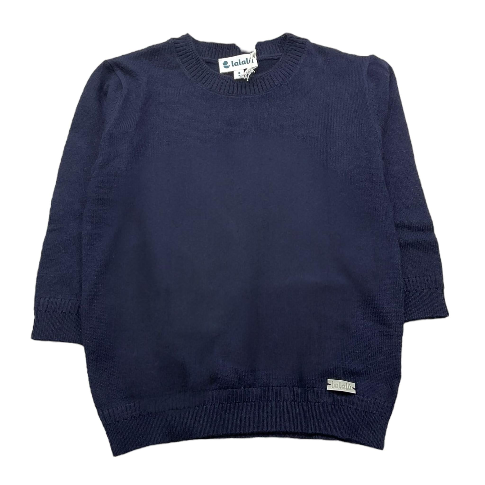 LALALU' maglia girocollo tinta unita Blu per Neonato MGL220NB BLU LALALU'