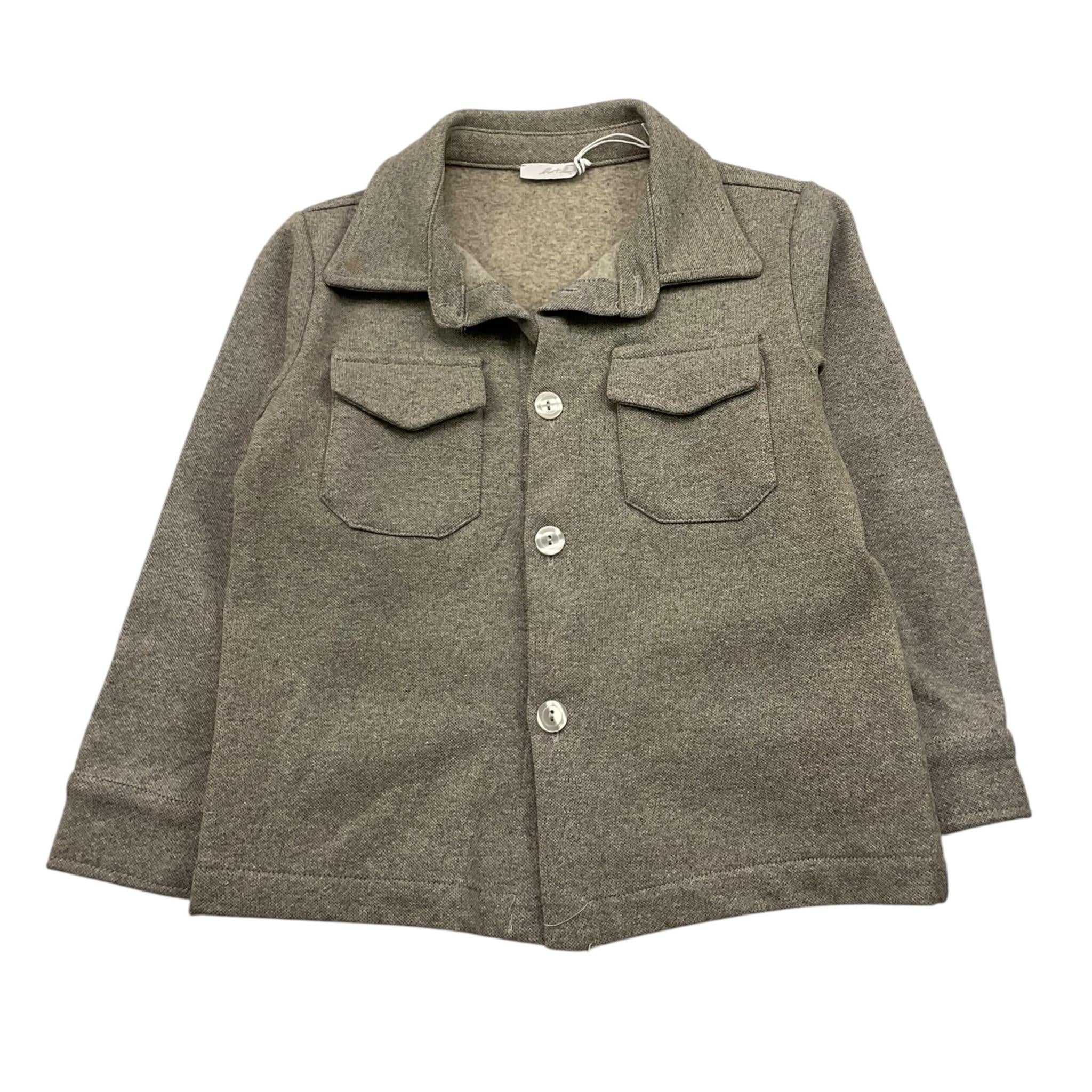 M+E' camicia manica lunga tinta unita Grigio per Bambino UEM0169 GRIGIO M+E'
