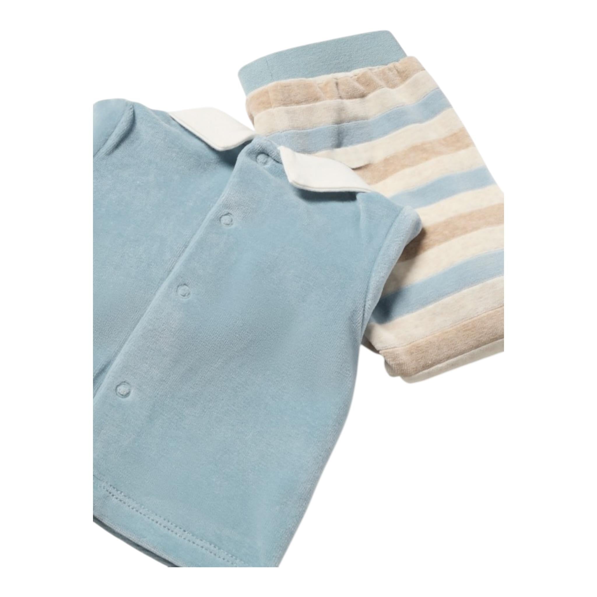 MAYORAL completo bicolore 2pz maglia-ghettina Azzurro per Neonato 25122 AZZURRO MAYORAL
