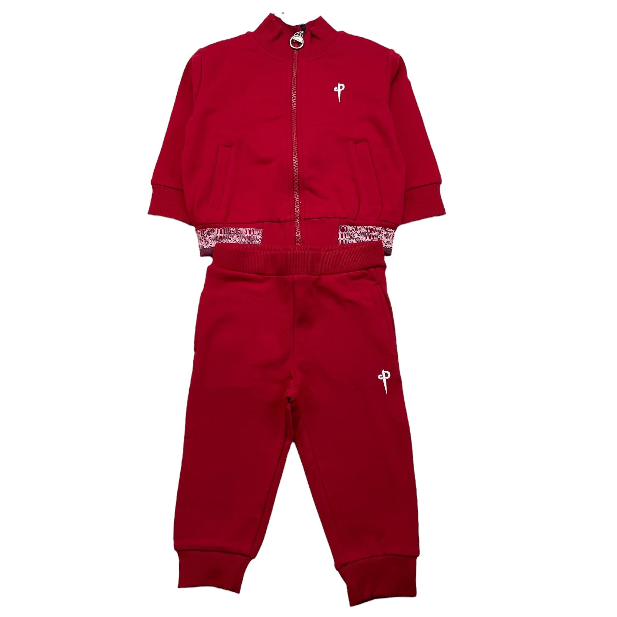 CESARE PACIOTTI completo 2 pezzi felpa-pantalone tinta unita Rosso per Neonato COMP4306B ROSSO CESARE PACIOTTI