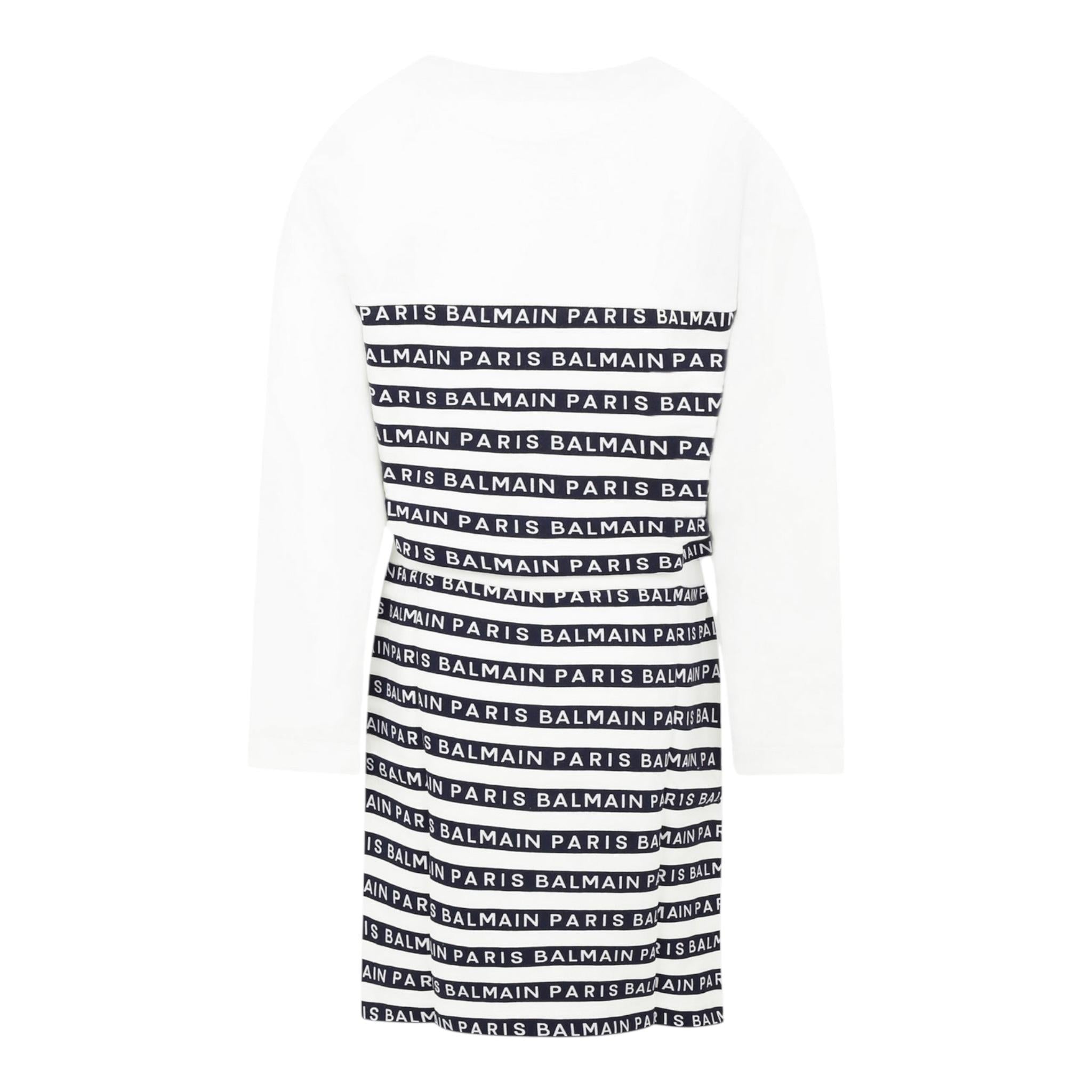 BALMAIN completo 2pz felpa-gonna Bianco per Bambina BU3B20 BIANCO BALMAIN