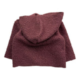 TEDDY E MINOU cardigan tinta unita con cappuccio Bordeaux per Neonato I24CN016PE027X BORDEAUX TEDDY E MINOU