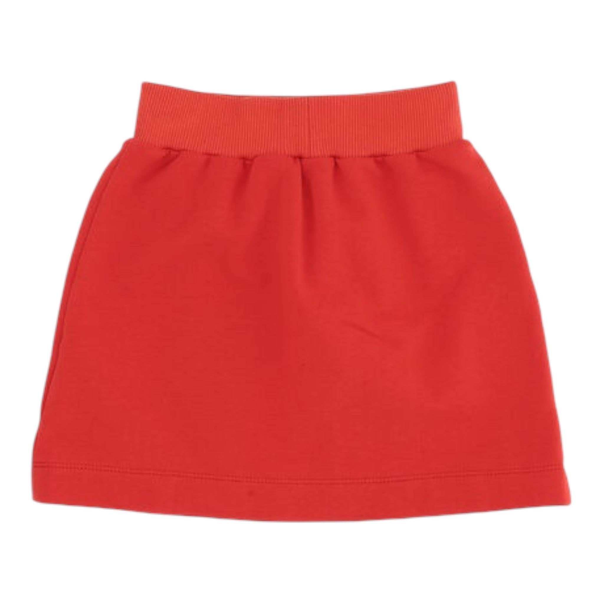 CHIARA FERRAGNI gonna tinta unita con logo Rosso per Bambina 510700 ROSSO CHIARA FERRAGNI