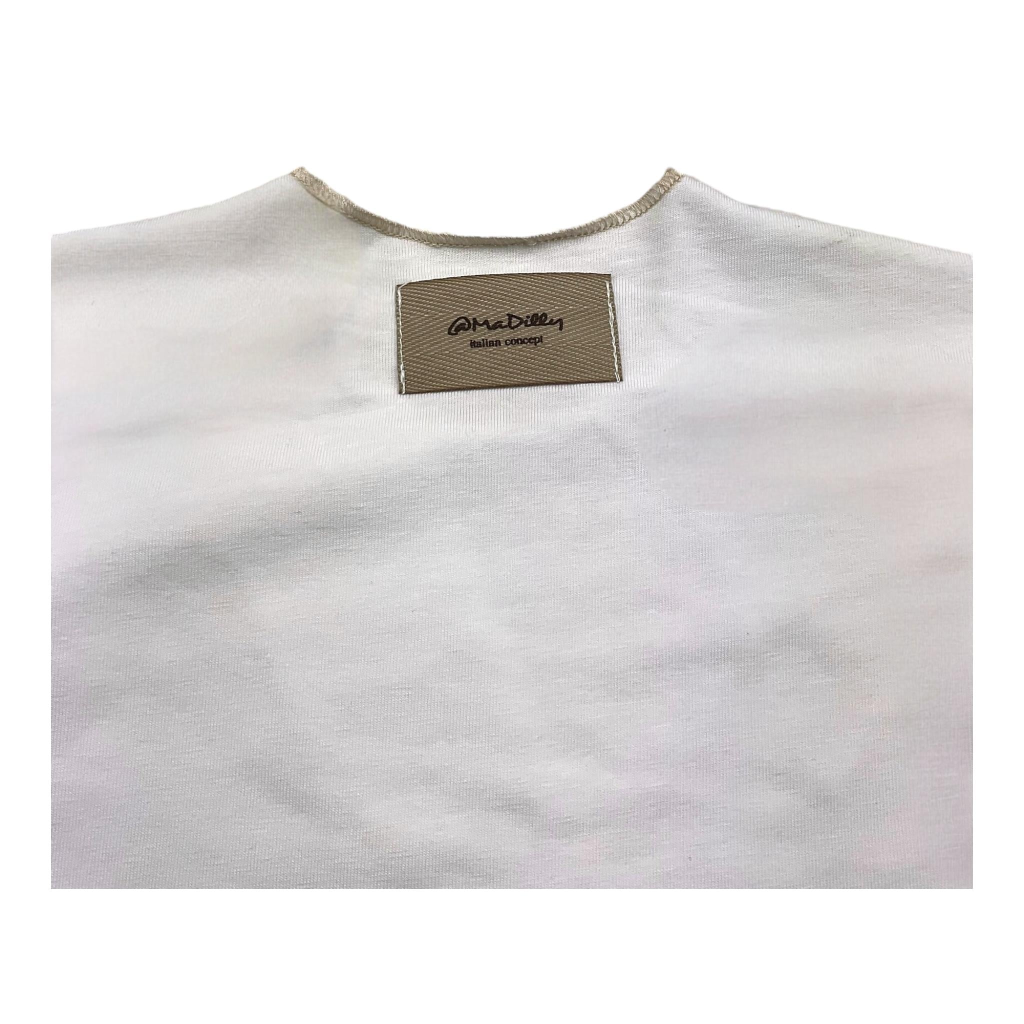 @MADILLY shirt girocollo tinta unita Bianco per Neonata 02024N BIANCO @MADILLY