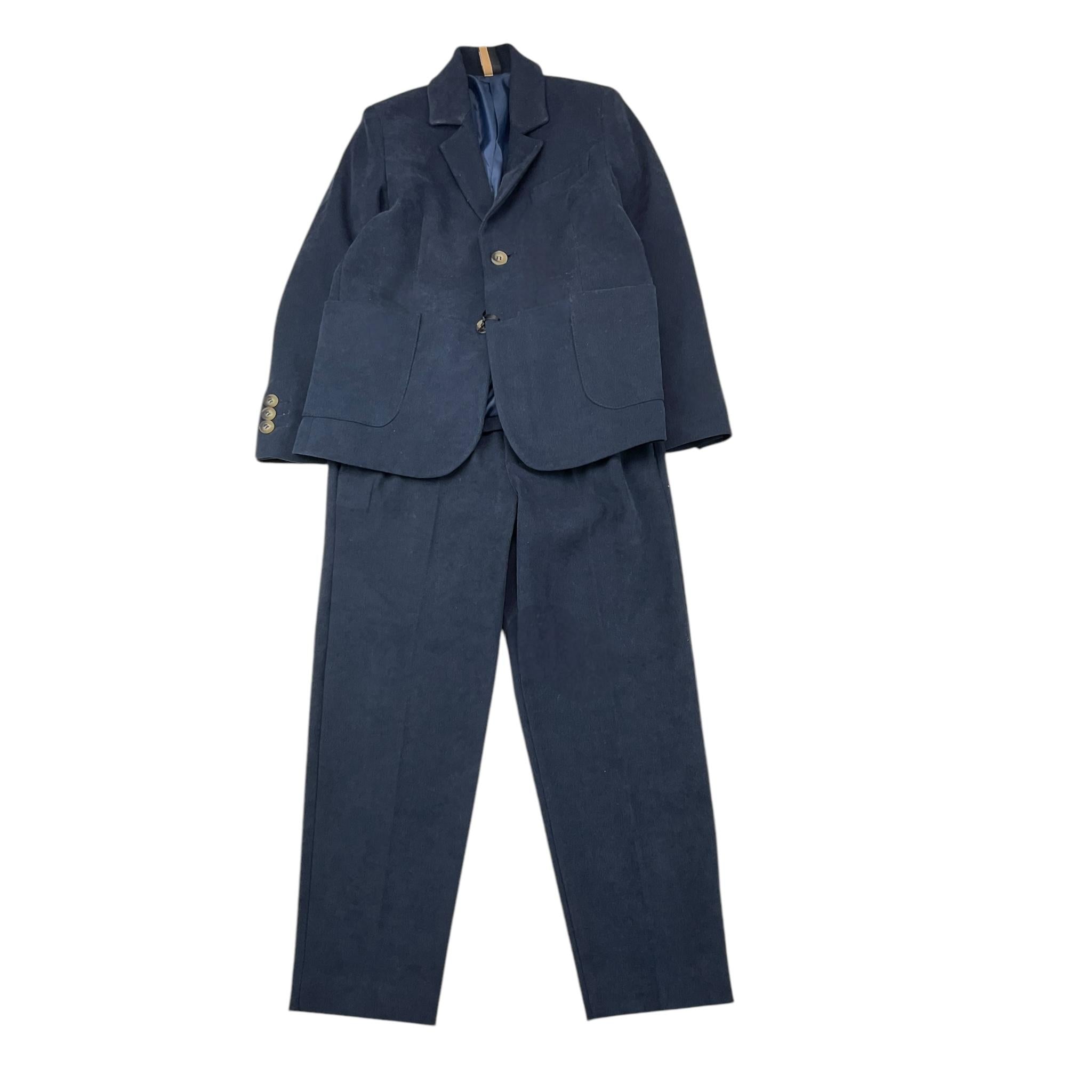 TRUSSARDI completo 2pz giacca tinta unita-pantalone Blu per Bambino TBA25089GC BLU TRUSSARDI