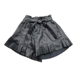 TWINSET short in ecopelle tinta unita Nero per Bambina 242GJ2156 NERO TWINSET