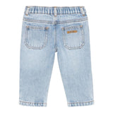 MOSCHINO jeans tinta unita con elastico in vita Azzurro per Bambino MUP054J AZZURRO MOSCHINO
