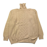 OFFICINA MILANESE maglia tinta unita collo alto Panna per Bambino 34NK664 PANNA NUPKEET