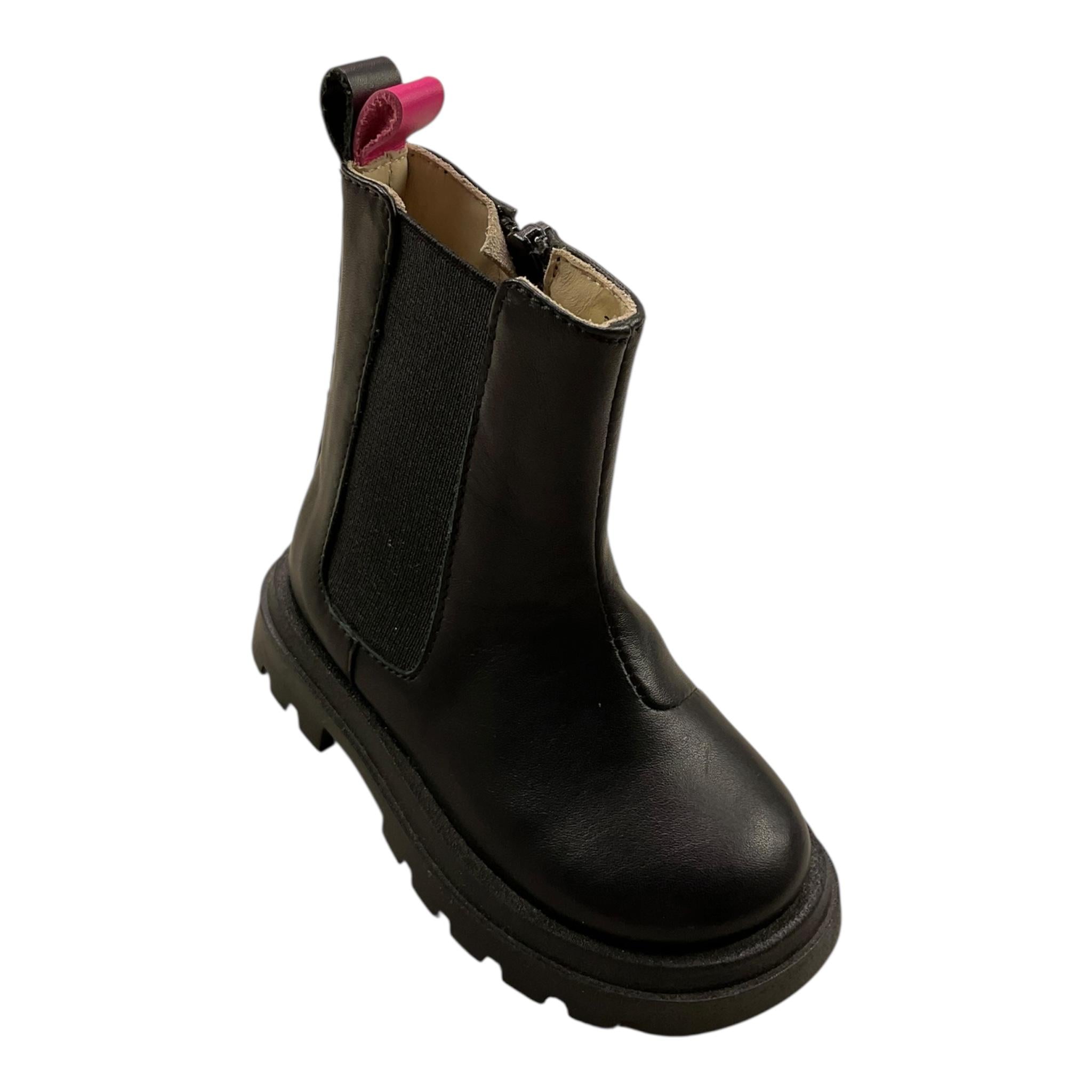 FLORENS LE PICCOLE stivale tinta unita con suola in gomma Nero per Bambina E5660J NERO FLORENS LE PICCOLE