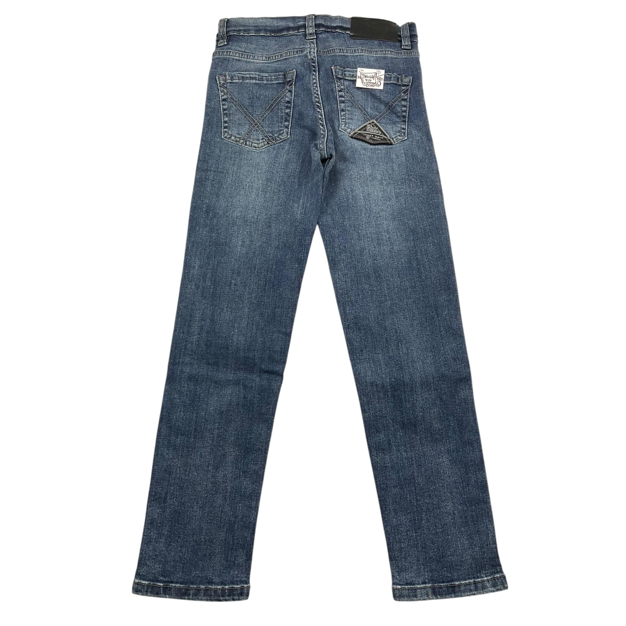 ROY ROGER'S jeans tinta unita con logo Blu per Bambino RA149 BLU ROY ROGER'S