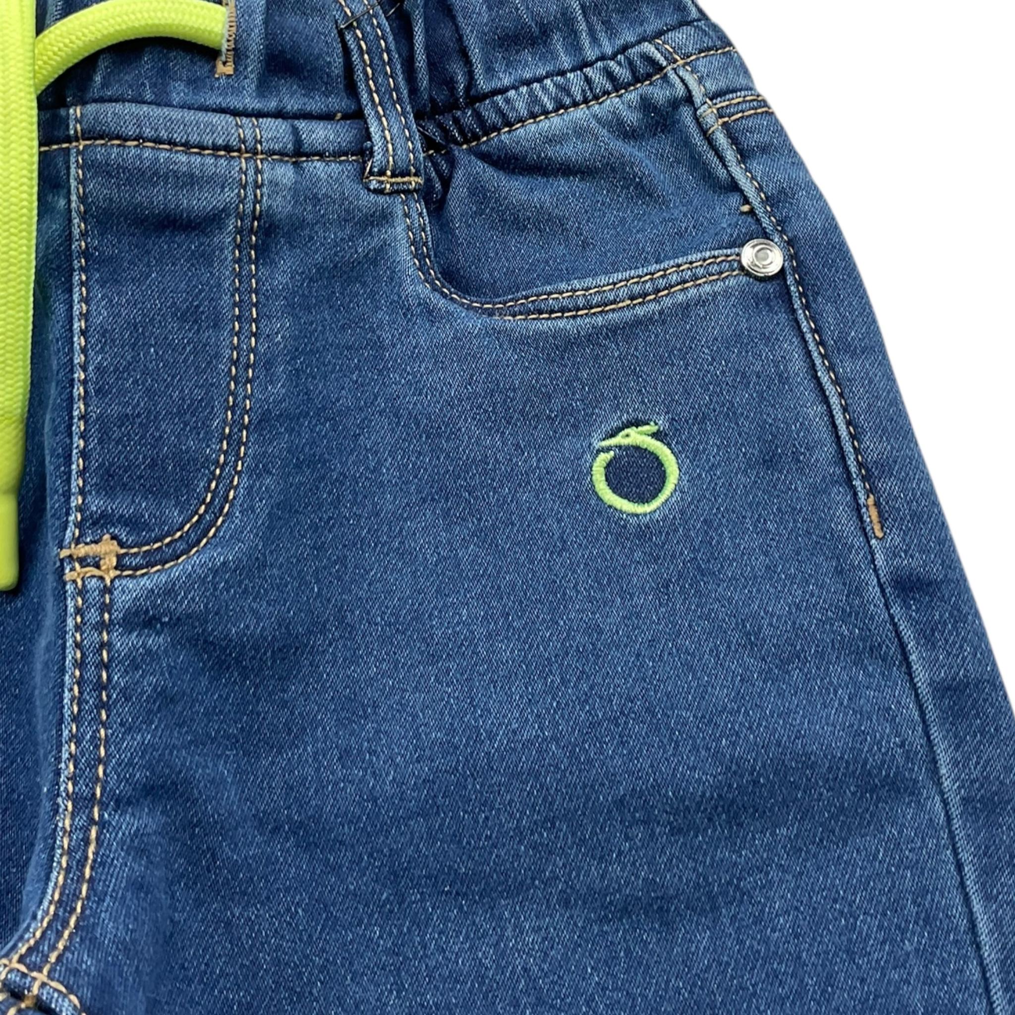 TRUSSARDI jeans tinta unita con elastico in vita Blu per Neonato TIA24028PAN BLU TRUSSARDI