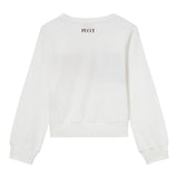 EMILIO PUCCI shirt girocollo tinta unita con stampa in contrasto Bianco per Bambina PU8A40 BIANCO EMILIO PUCCI