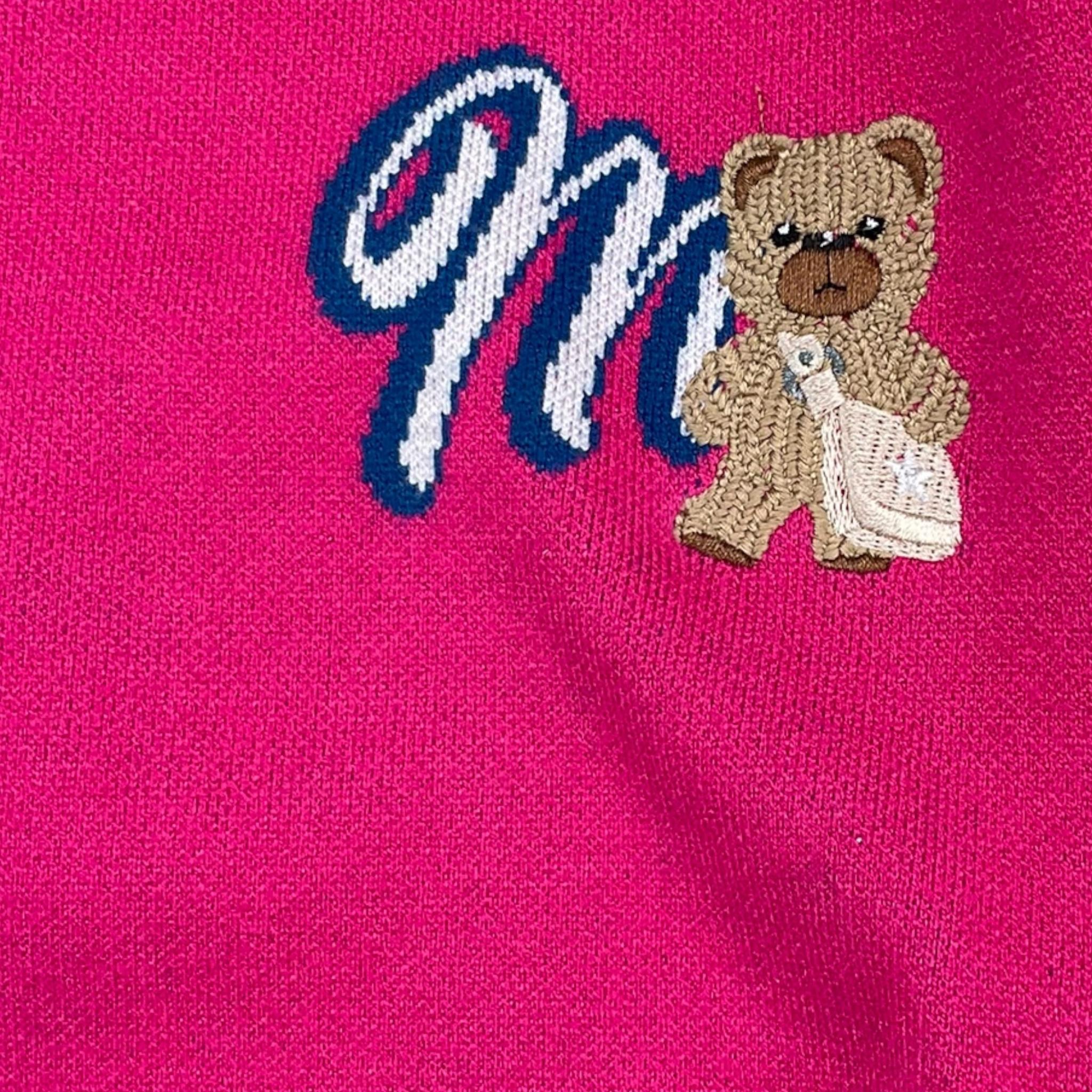 MARC ELLIS maglia tinta unita con stampa Fuxia per Bambina JMJSW00194 FUXIA MARC ELLIS