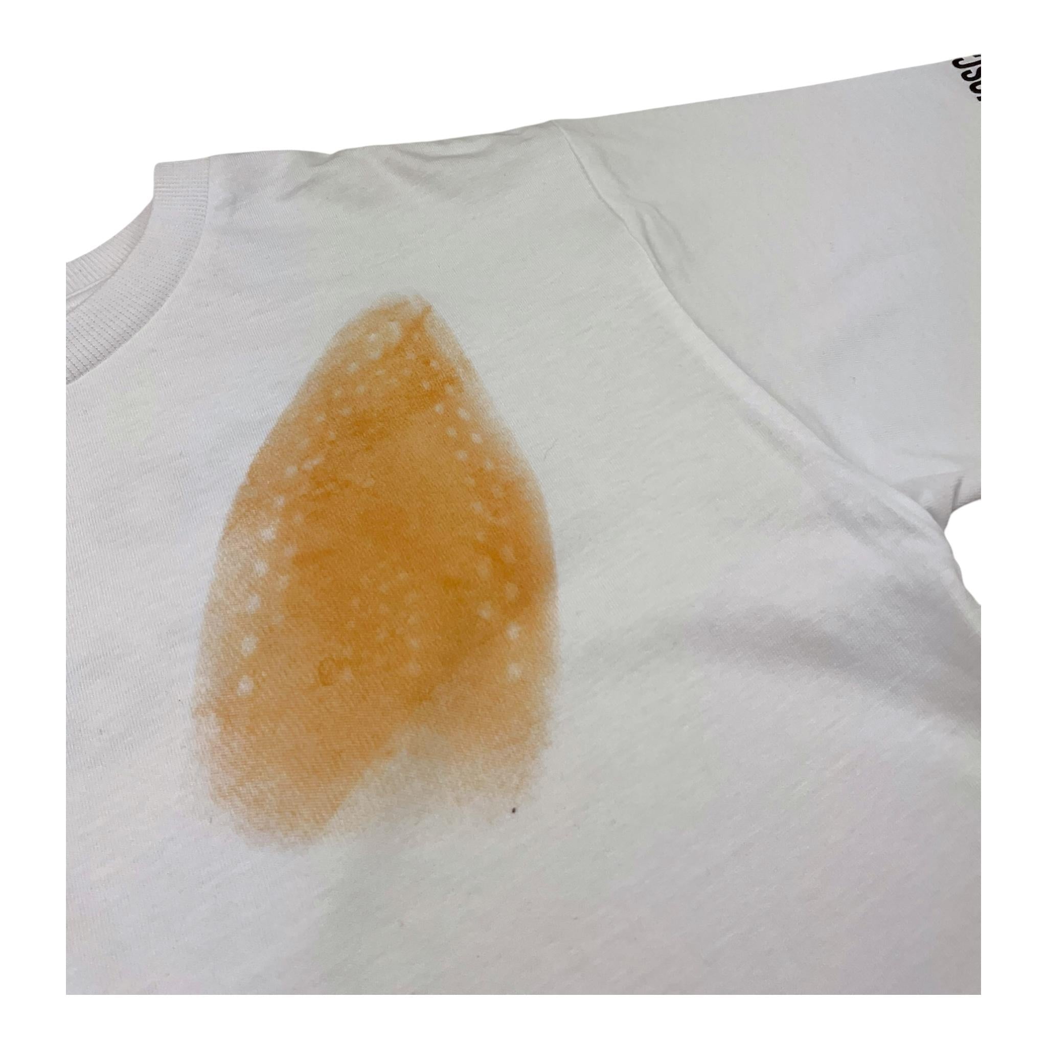 MOSCHINO t-shirt tinta unita girocollo con stampa Bianco per Bambino HVM05G BIANCO MOSCHINO