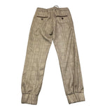 DRUMOHR pantalone tinta unita con fantasia a quadri Beige per Bambino W3TR65 BEIGE DRUMOHR