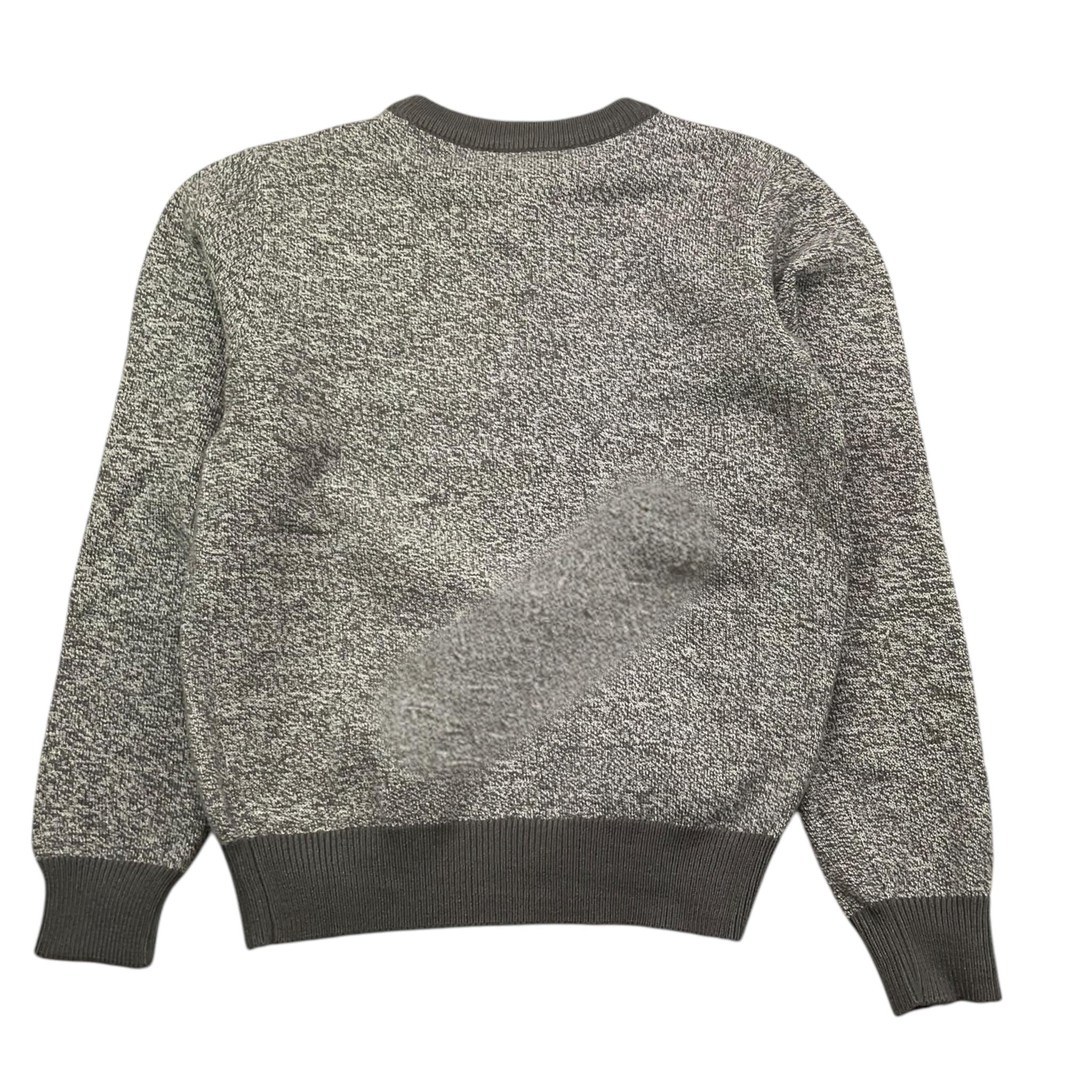 TRUSSARDI maglia girocollo tinta unita con logo Grigio per Bambino TBA25112MA GRIGIO TRUSSARDI