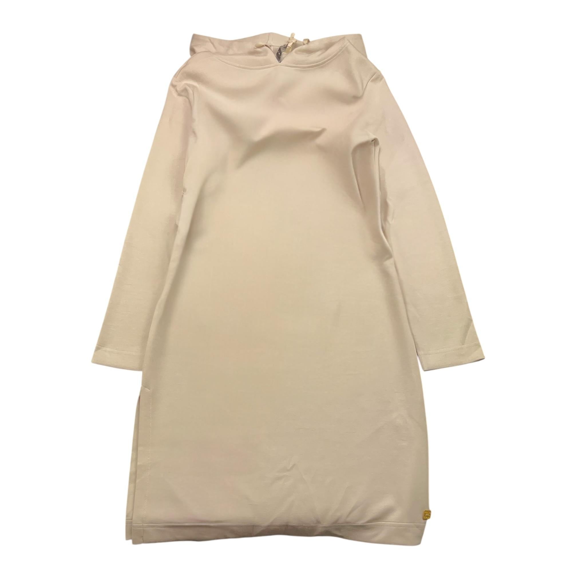 MANILA GRACE abito tinta unita con cappuccio Beige per Bambina MFJF24A118 BEIGE MANILA GRACE