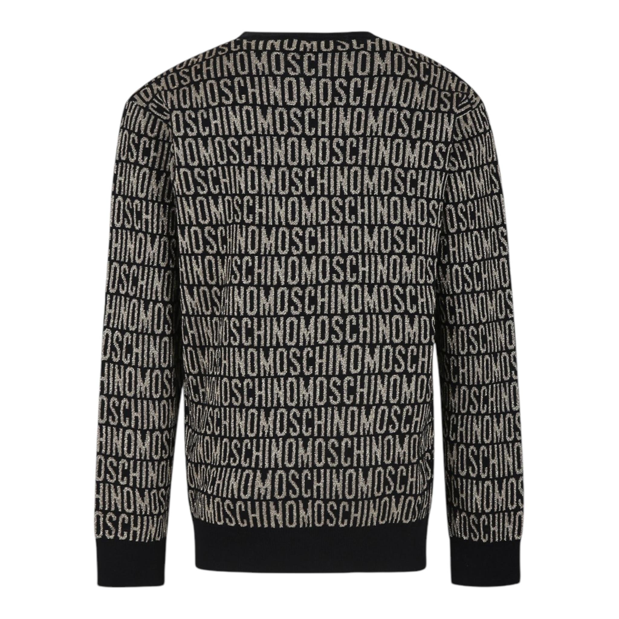 MOSCHINO maglia girocollo stampe logo Nero per Bambina HWW00J NERO MOSCHINO