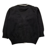 CESARE PACIOTTI cardigan tinta unita con profili in contrasto Nero per Neonato MGP5359BNX NERO CESARE PACIOTTI