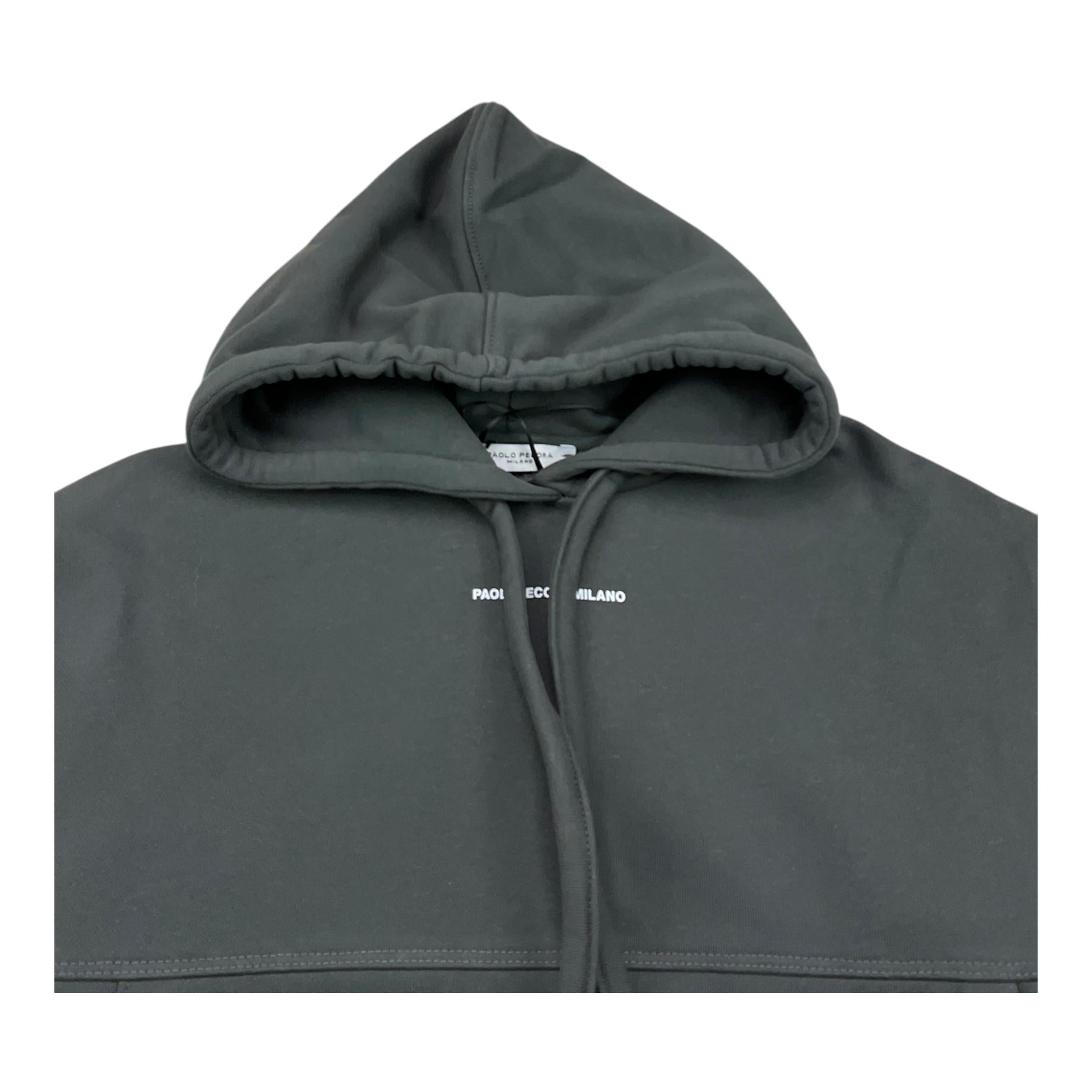 PAOLO PECORA felpa chiusa con cappuccio tinta unita Verde per Bambino PP4126 VERDE PAOLO PECORA
