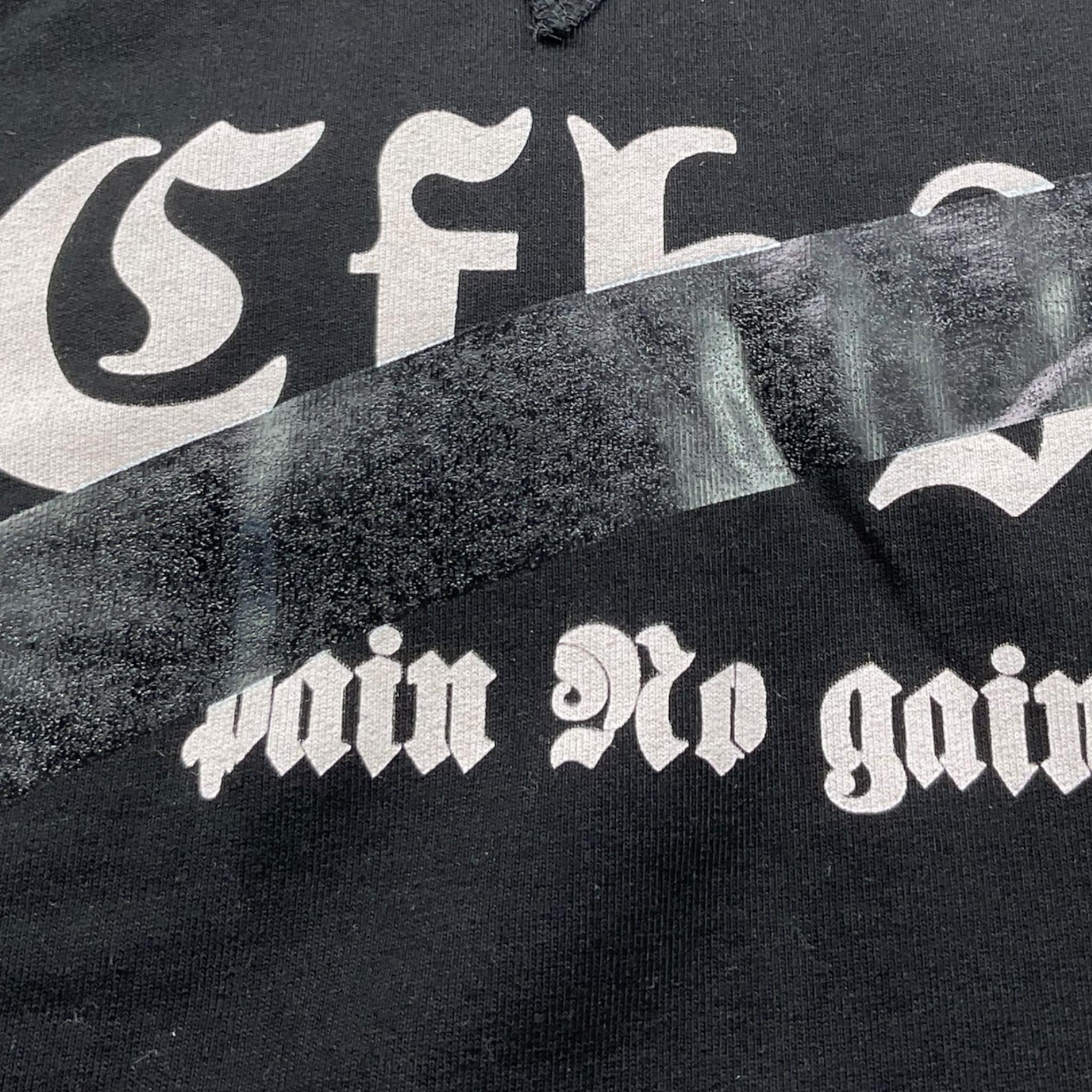 CFBS felpa tinta unita con cappuccio e stampa Nero per Bambino CSFE2006 NERO CFBS