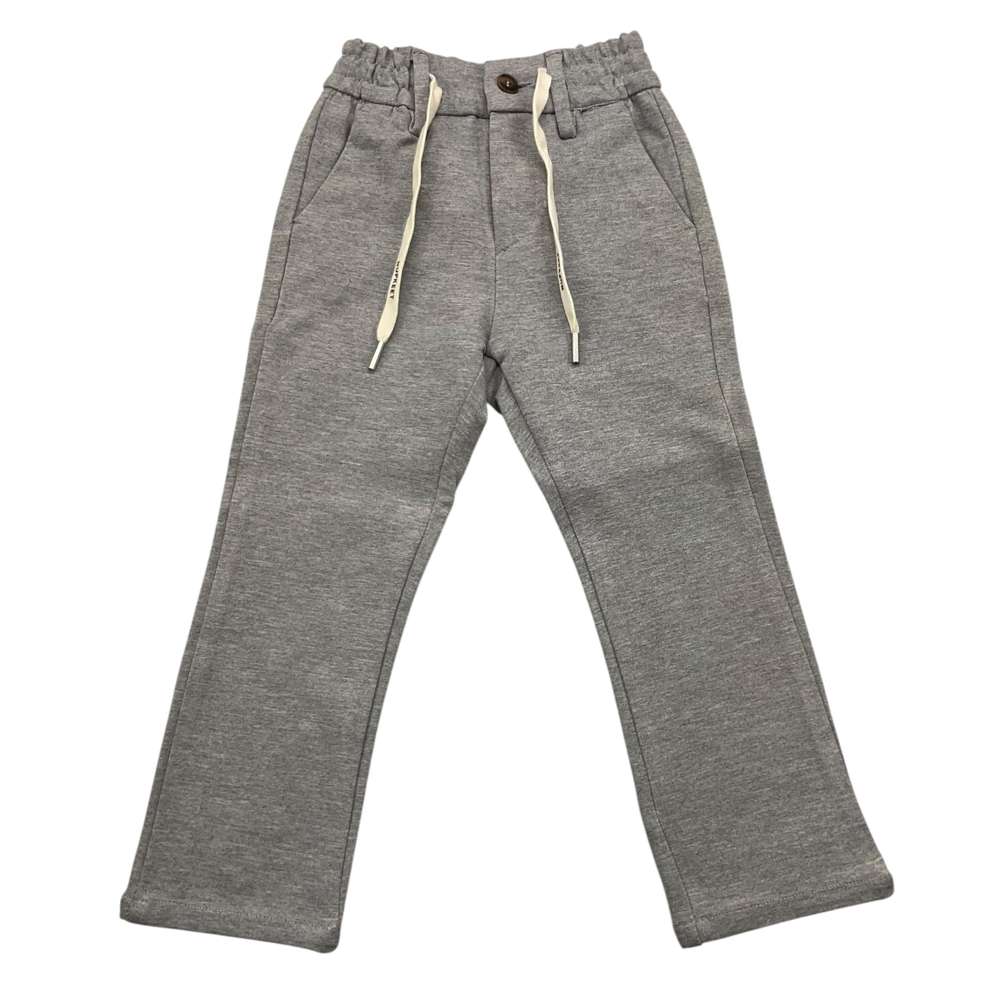 NUPKEET pantalone tinta unita cn elastico in vita Grigio per Neonato 34NK561N GRIGIO NUPKEET