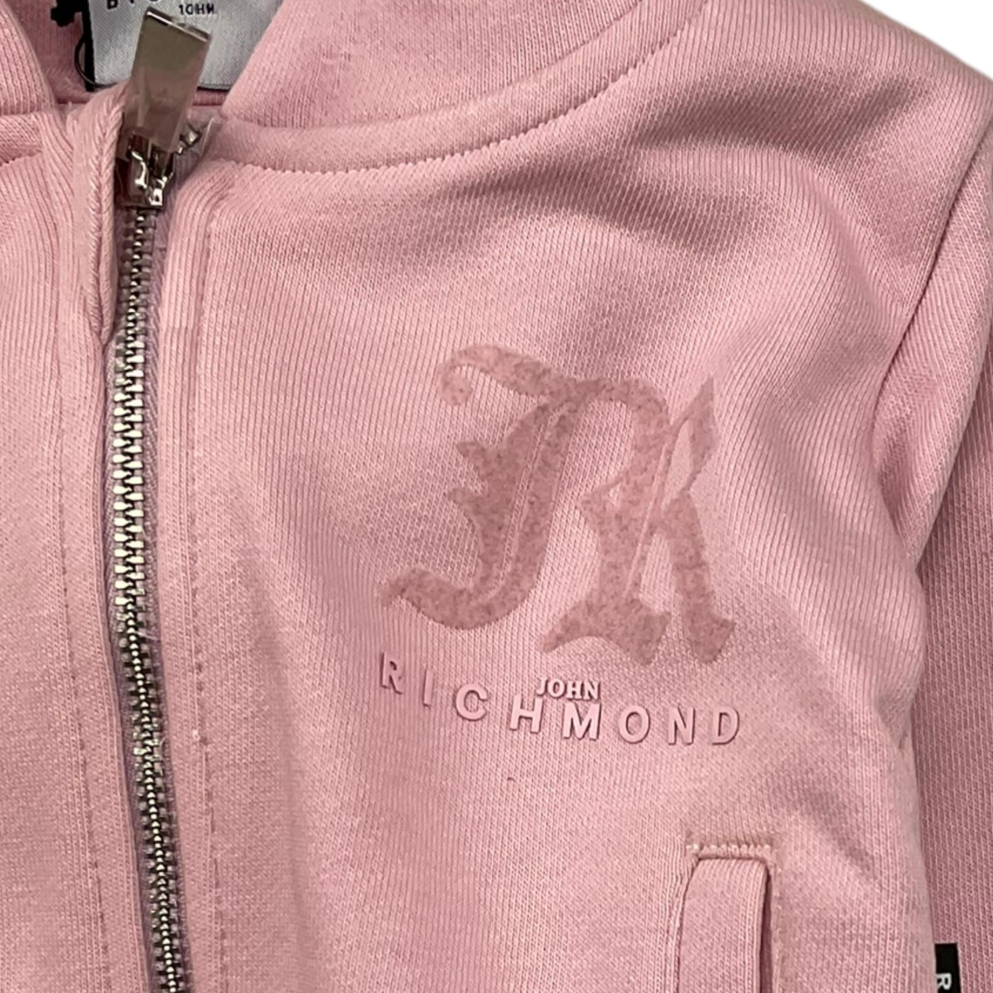 JOHN RICHMOND completo 2pz tinta unita felpa-pantalone Rosa per Neonata RIA25027CF ROSA JOHN RICHMOND