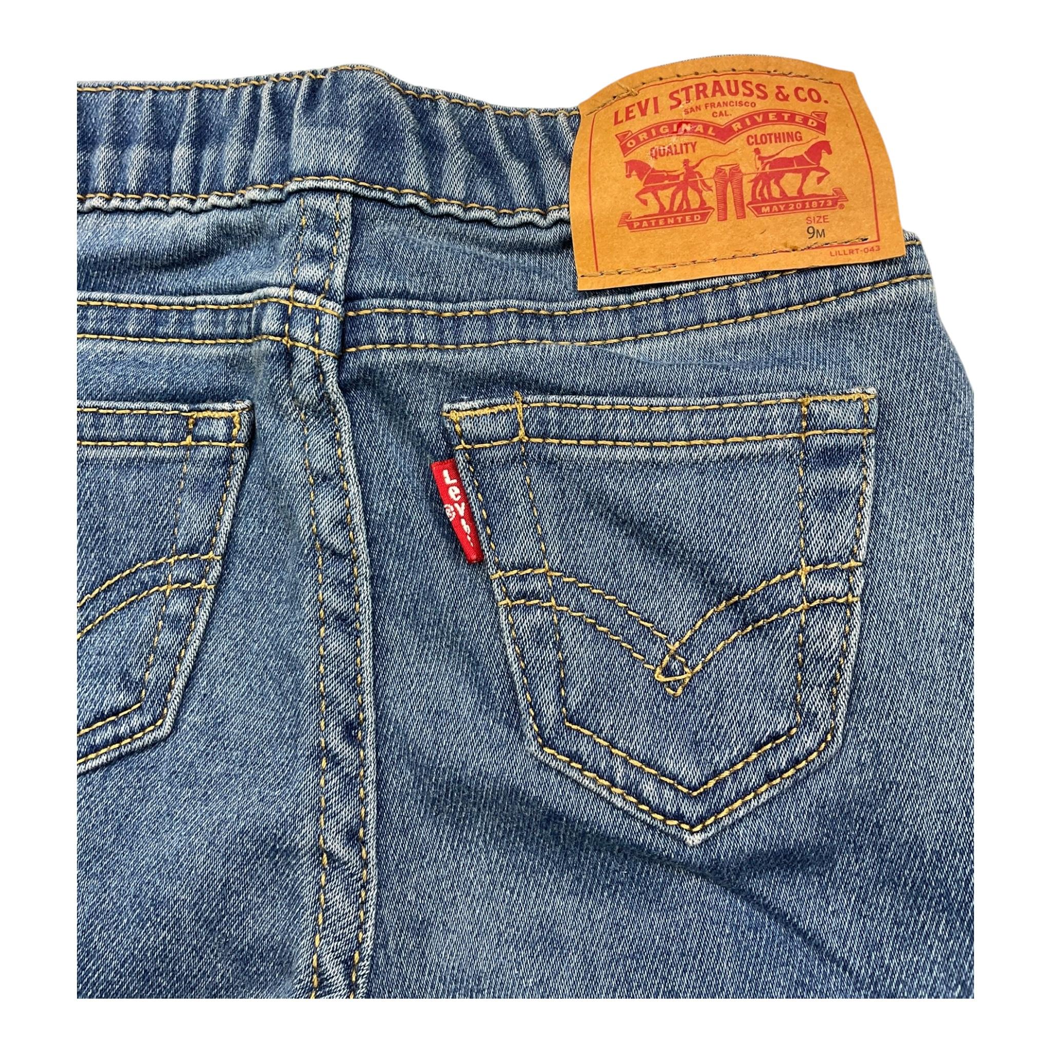 LEVI'S jeans tinta unita con elastico in vita Blu per Neonato 6EC946 BLU LEVI'S