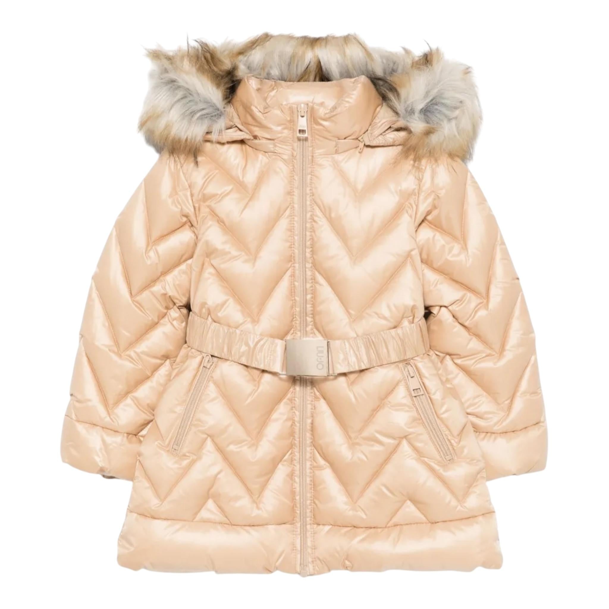 LIU JO giubbino tinta unita con zip e cappuccio Cammello per Bambina KF4002TS031 CAMMELLO LIU JO