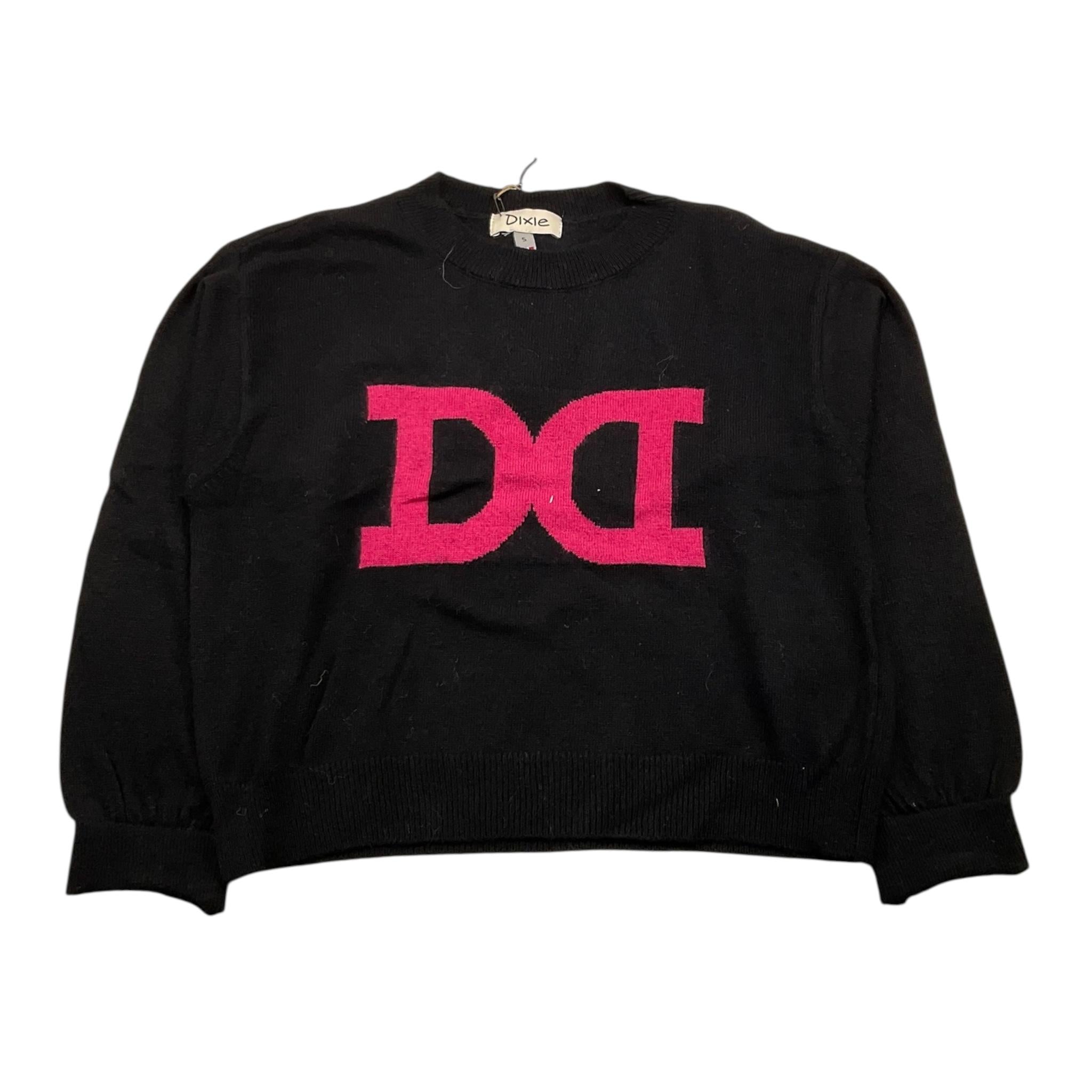 DIXIE maglia girocollo tnta unita con stampa logo Nero per Bambina NB31230G42 NERO DIXIE