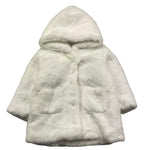 EMC pelliccia tinta unita con cappuccio Bianco per Neonata AV1211 BIANCO EMC