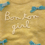 SAINT BARTH maglia girocollo tinta unita con applicazioni Giallo per Bambina BLLOOM GIALLO SAINT BARTH