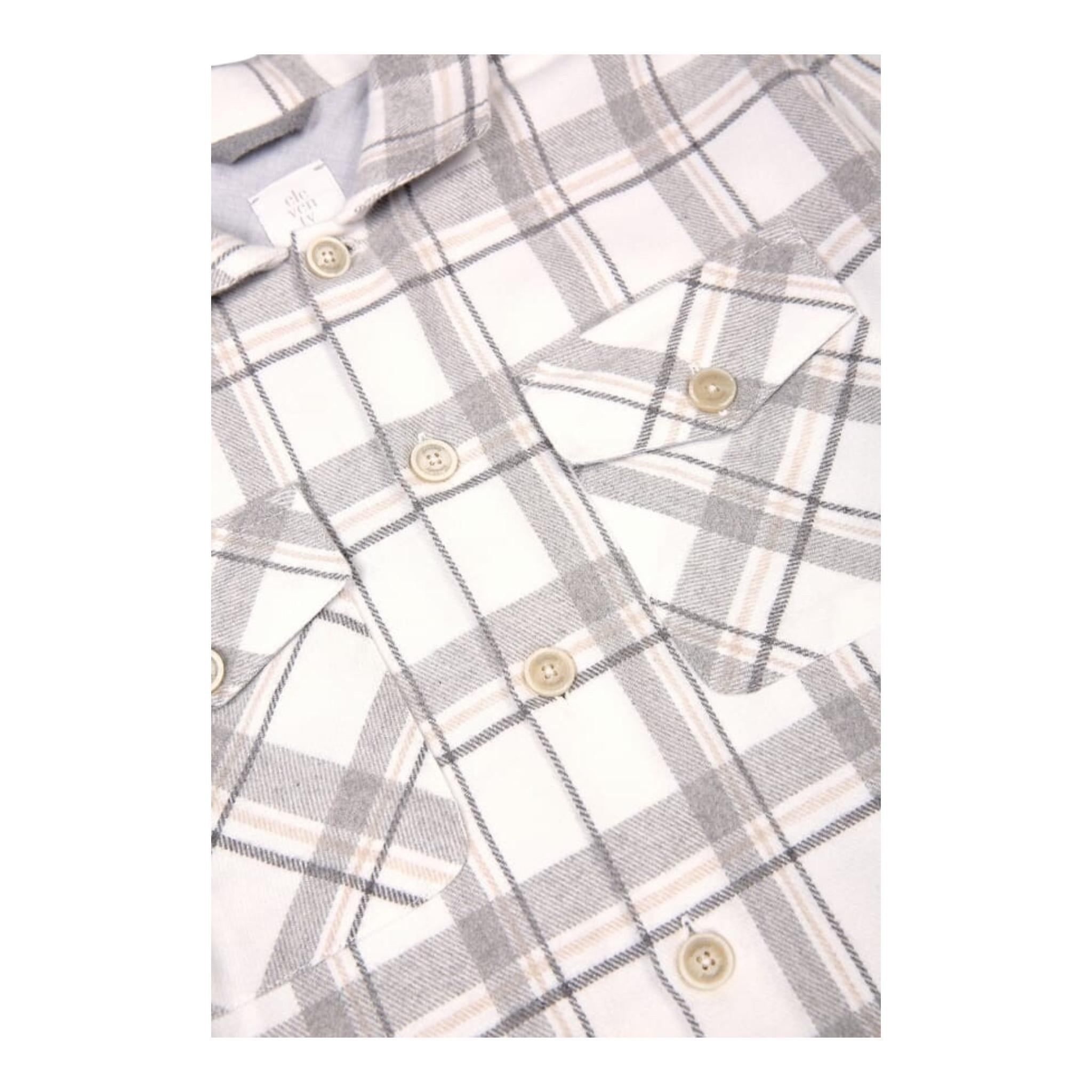 ELEVENTY camicia tinta unita con fantasia a quadri Bianco per Bambino EV5P60 BIANCO ELEVENTY
