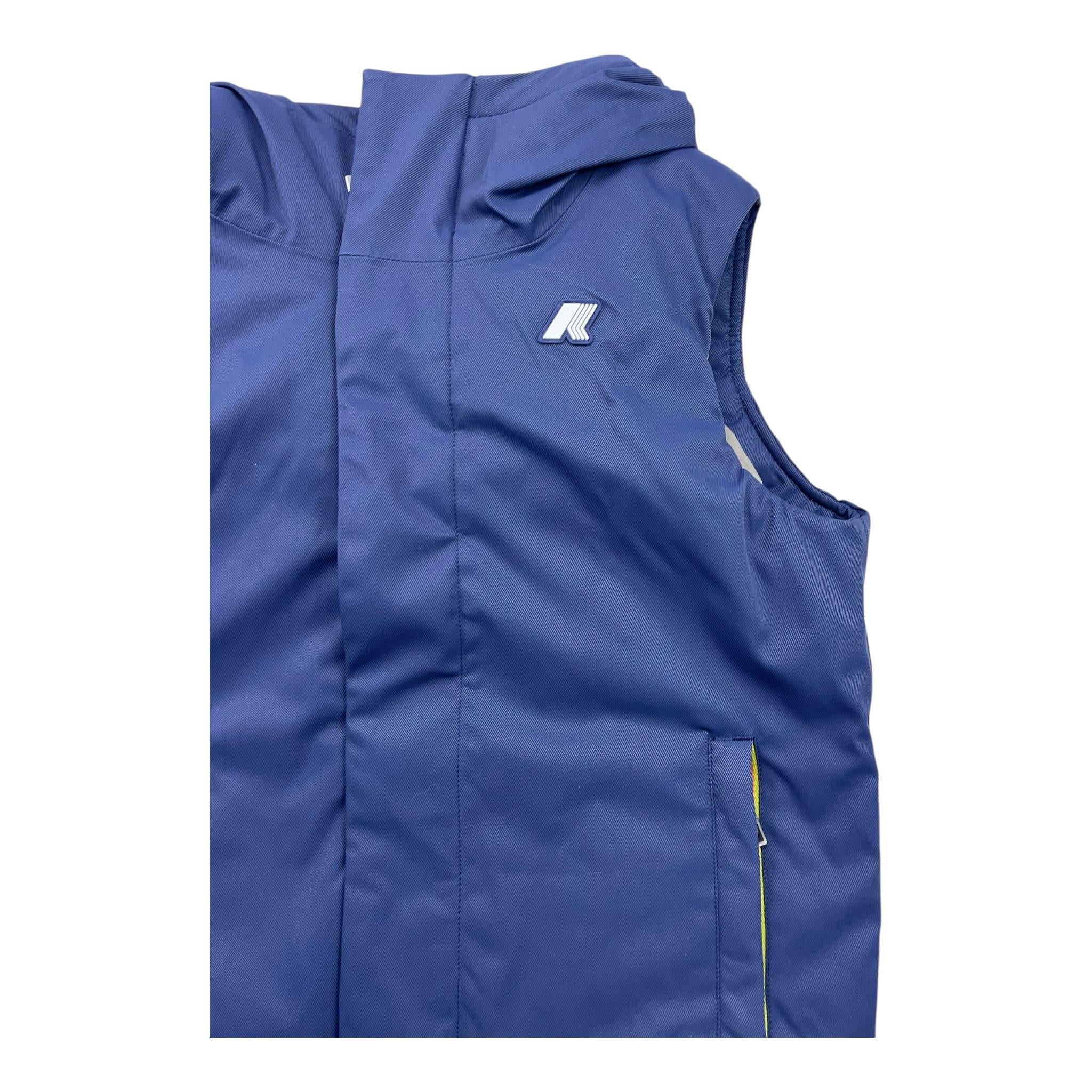 K-WAY giubbino tinta unita con zip smanicato Blu per Bambino K2135TW BLU K-WAY