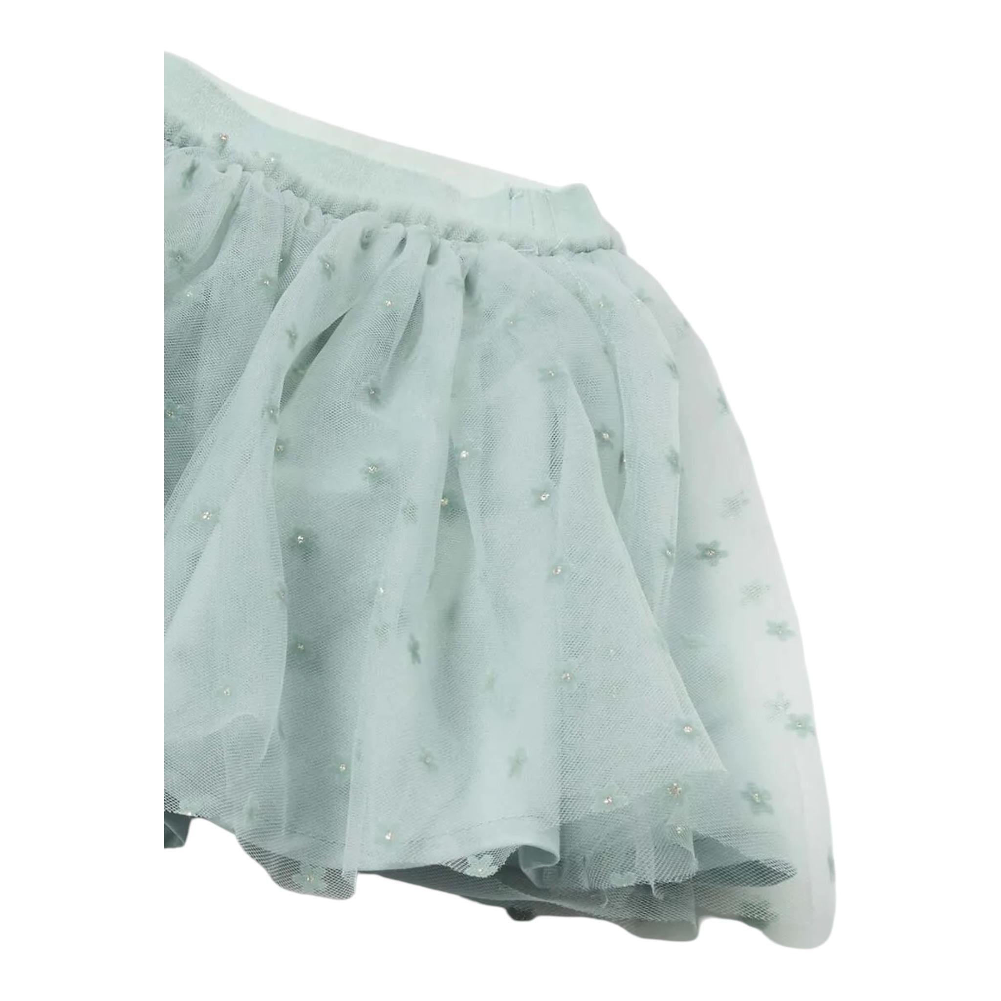 MAYORAL gonna tinta unita in tulle Verde acqua per Neonata 2901 VERDE ACQUA MAYORAL