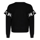 FUN & FUN maglia girocollo tinta unita con rouches alle maniche Nero per Bambina FNBSW15582 NERO FUN & FUN