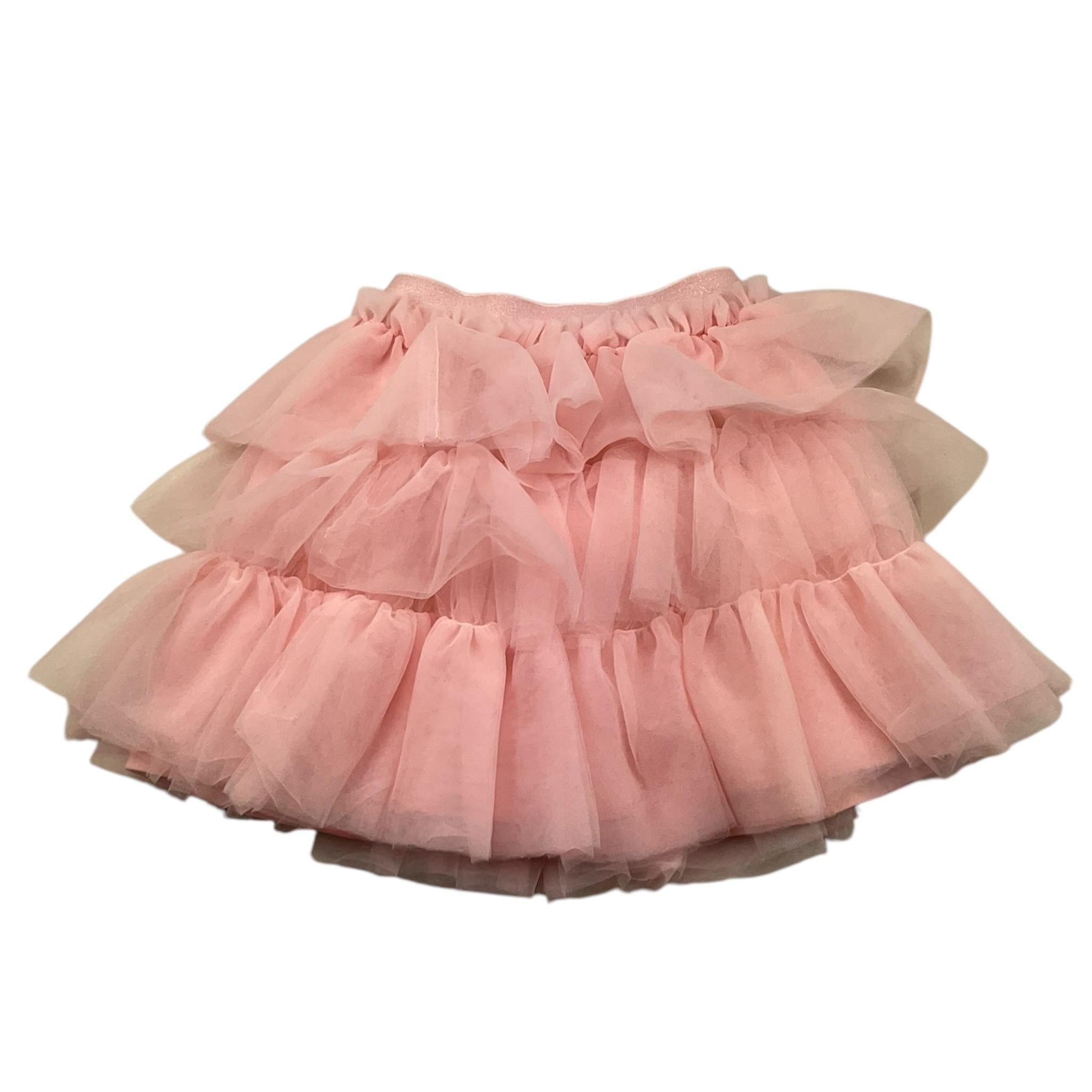 LIU JO gonna tricolore con tulle Rosa per Neonata KF4047NX ROSA LIU JO