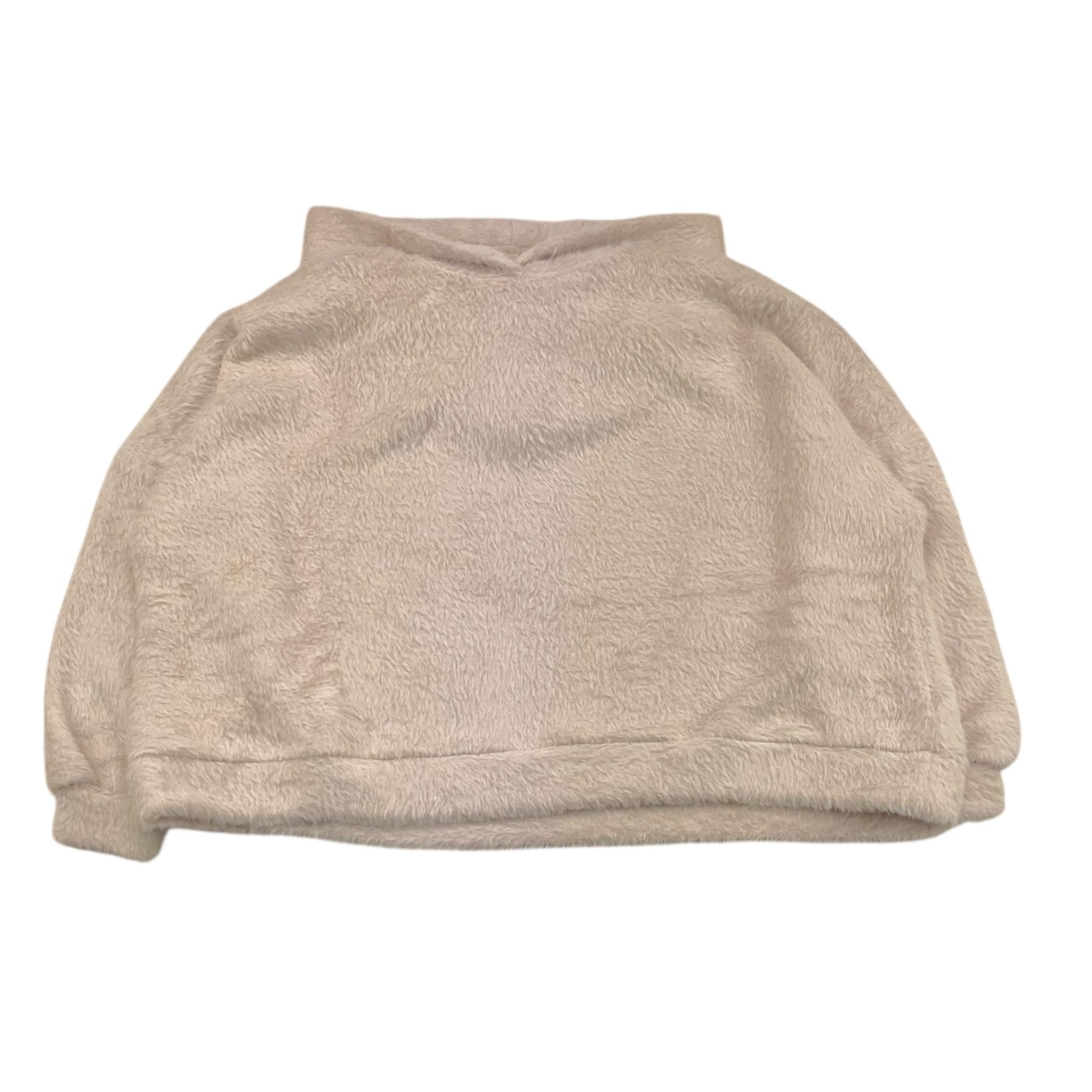 CAFFE' D'ORZO felpa tinta unita in pelliccia con cappuccio Beige per Bambina ZV9A20 BEIGE CAFFE' D'ORZO