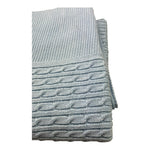 MAC ILUSIO'N coperta tinta unita con ricami Azzurro per Neonato TO77 AZZURRO MAC ILUSIO'N