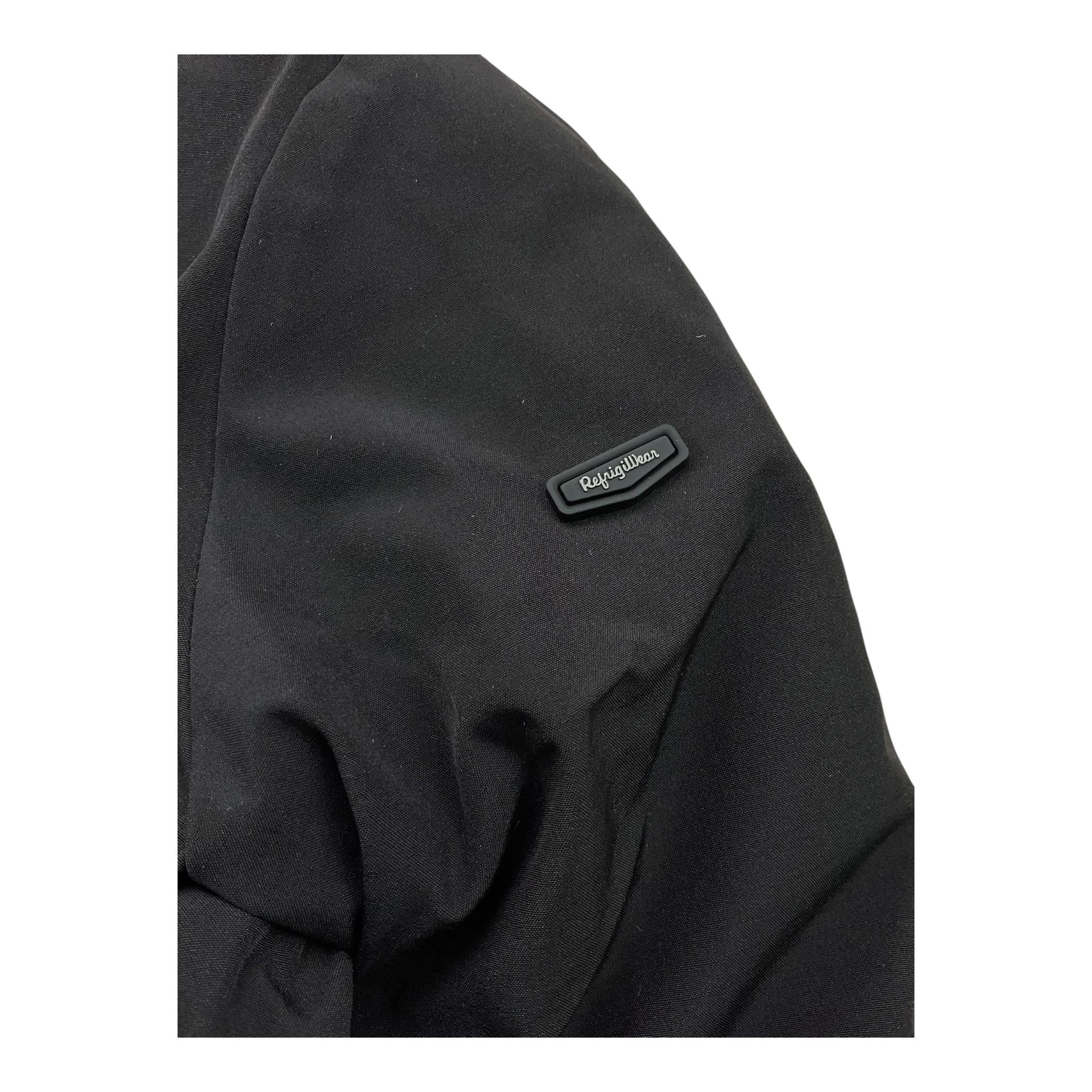 REFRIGIWEAR giubbino tinta unita con zip e cappuccio modello lungo Nero per Bambina RWG963 NERO REFRIGIWEAR
