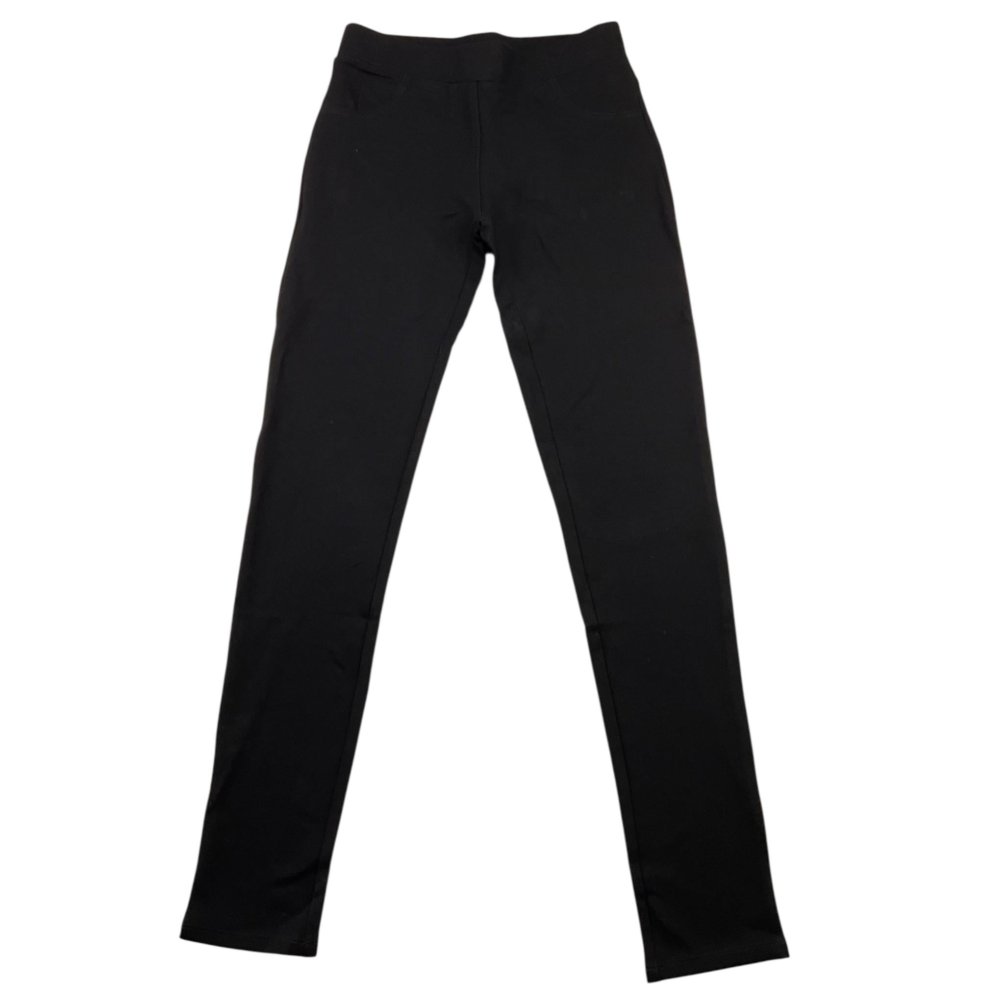 GUESS leggins tinta unita con logo Nero per Bambina J81B08KAUH0 NERO GUESS