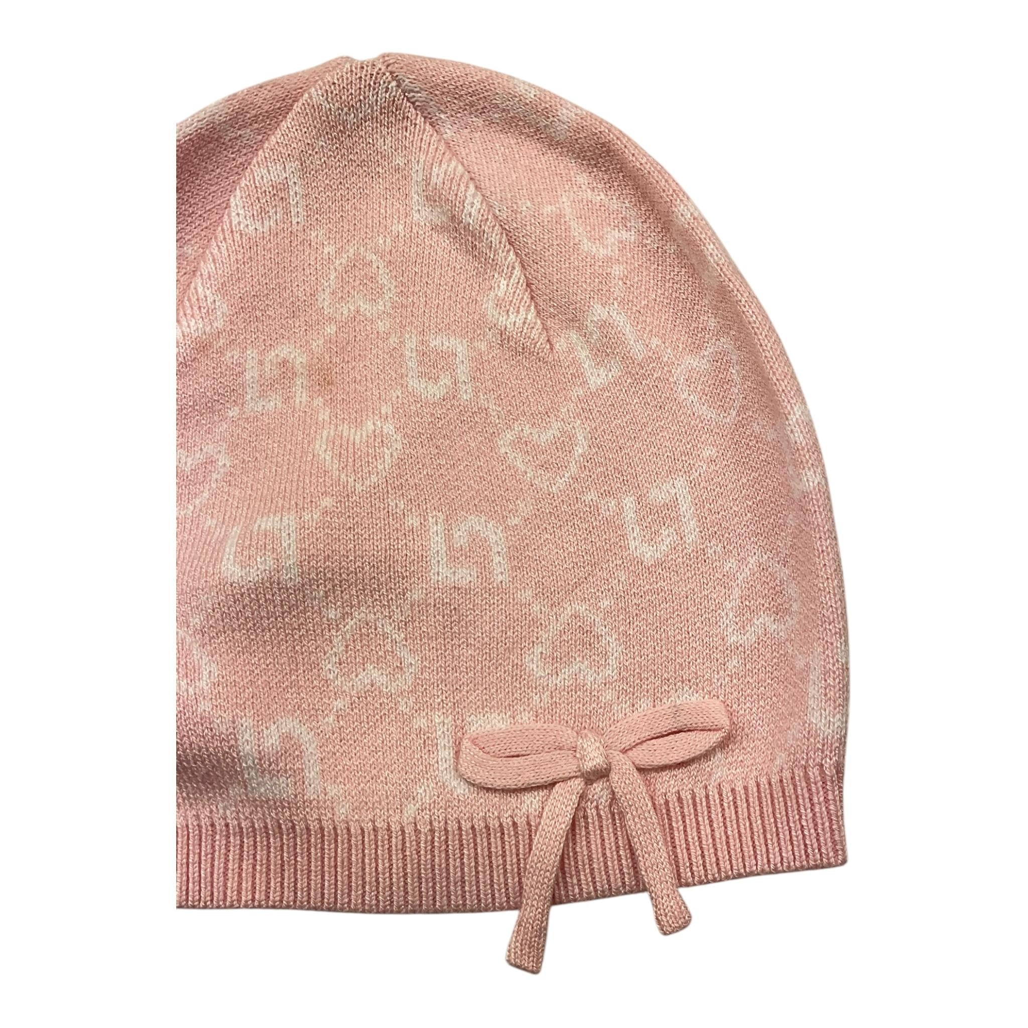LIU JO cappello tinta unita con stampe logo Rosa per Neonata HF4080MA ROSA LIU JO