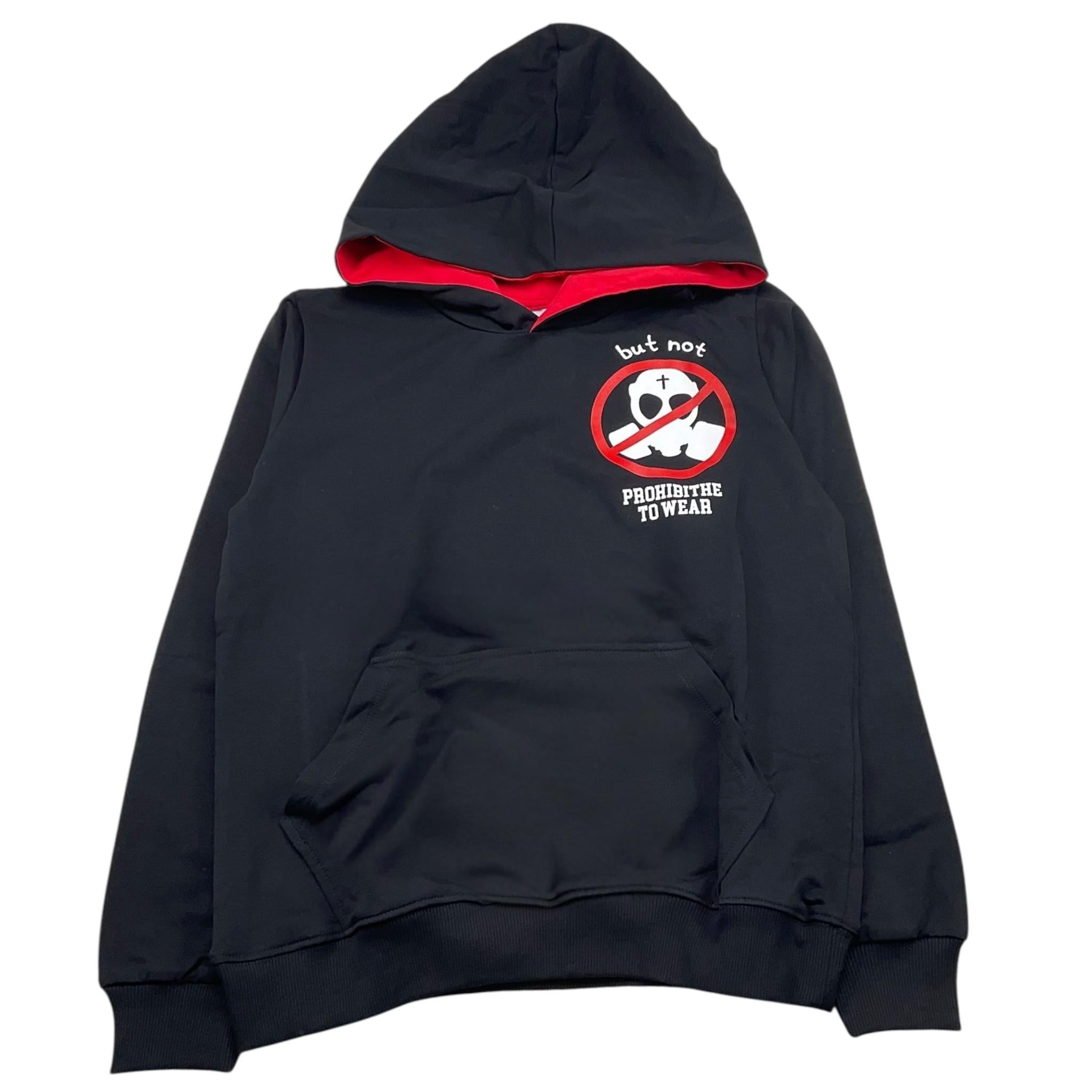 BUTNOT felpa chiusa con cappuccio tinta unita cn stampa Nero per Bambino B9500 NERO BUTNOT