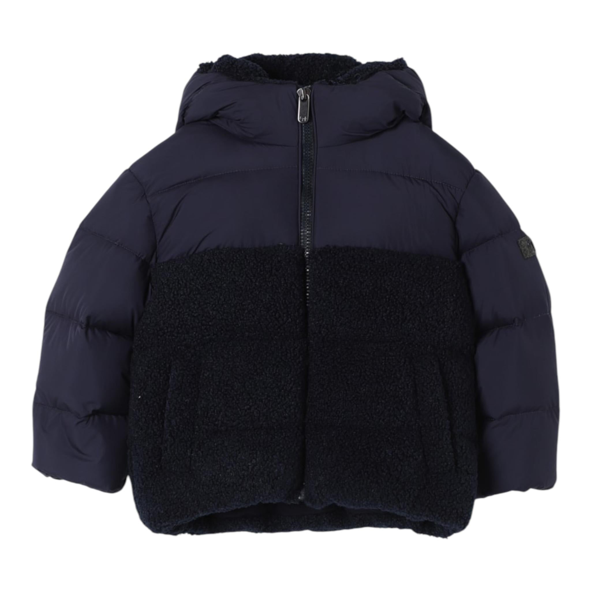 IL GUFO giubbino tinta unita cn cappuccio Blu per Neonato A24GM414N0106NX BLU IL GUFO